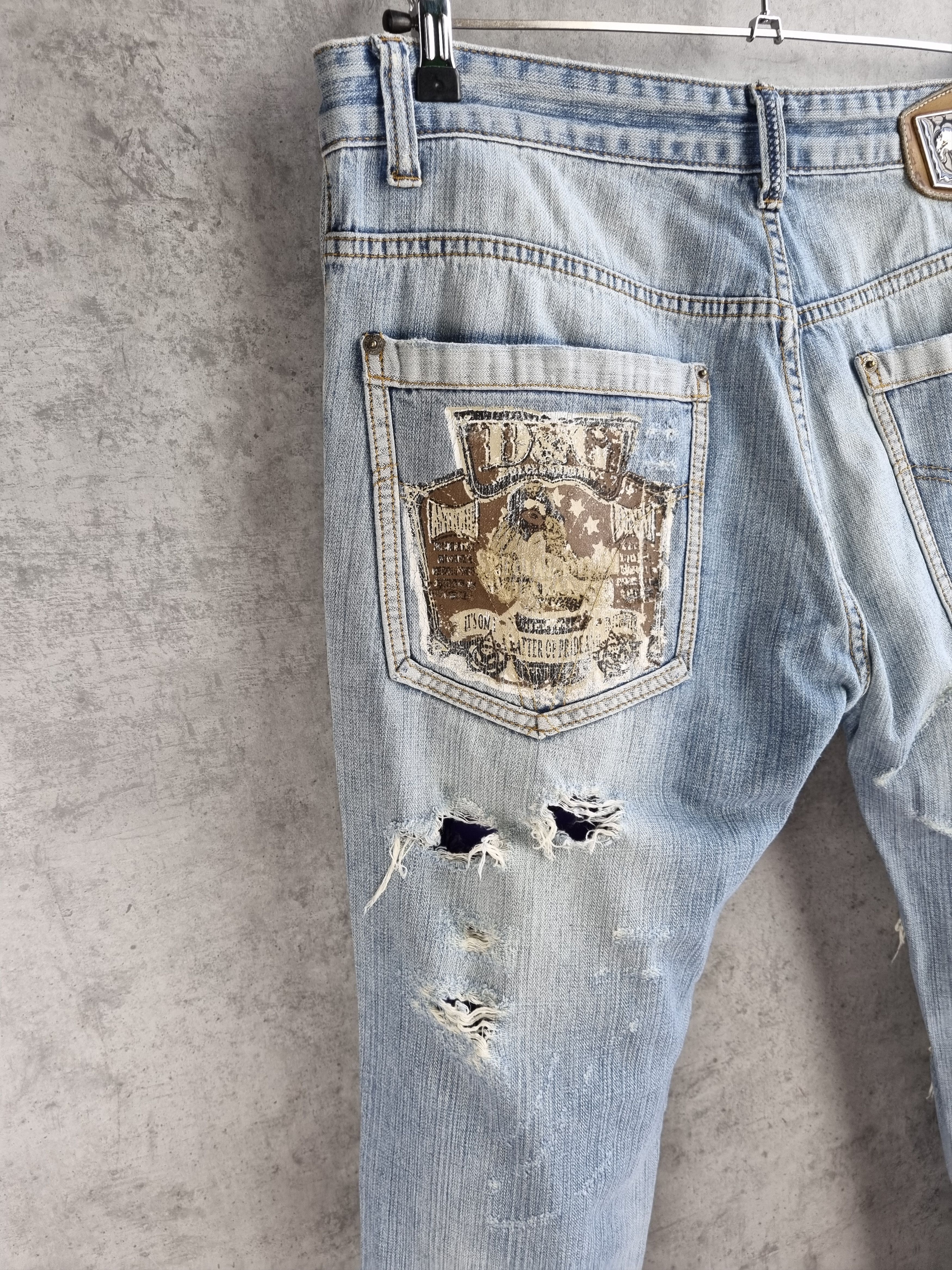Dolce & Gabbana 2006 Ripped Dirty Color Dolce and Gabbana Denim Jean Size US 36 / EU 52 - 4 Thumbnail