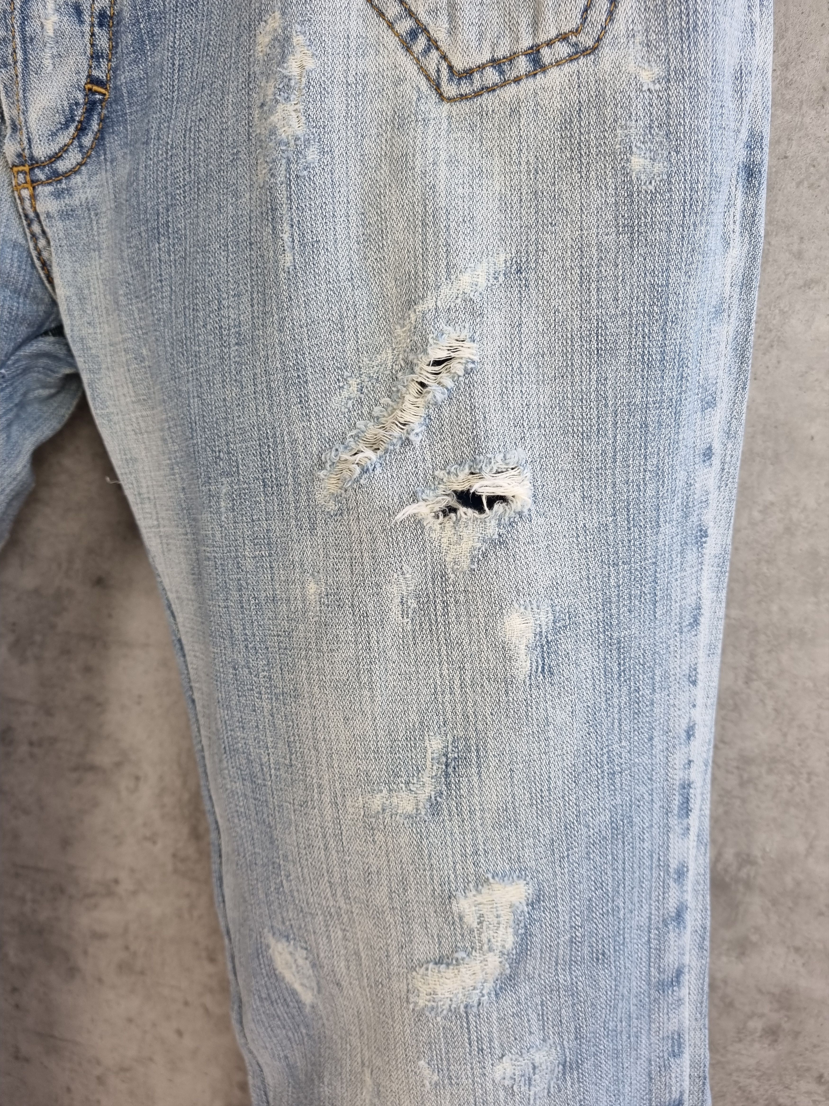 Dolce & Gabbana 2006 Ripped Dirty Color Dolce and Gabbana Denim Jean Size US 36 / EU 52 - 11 Thumbnail
