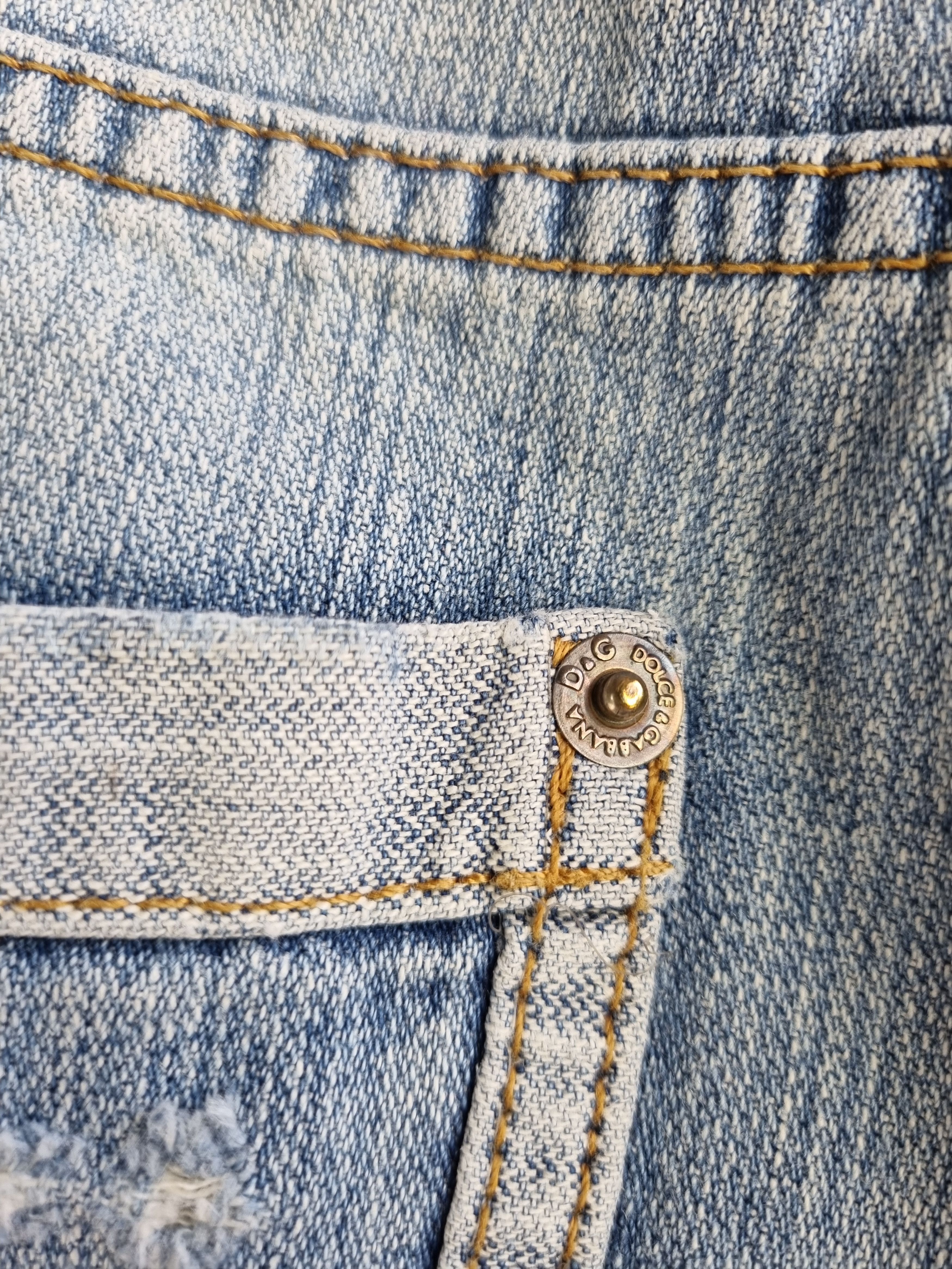 Dolce & Gabbana 2006 Ripped Dirty Color Dolce and Gabbana Denim Jean Size US 36 / EU 52 - 17 Thumbnail