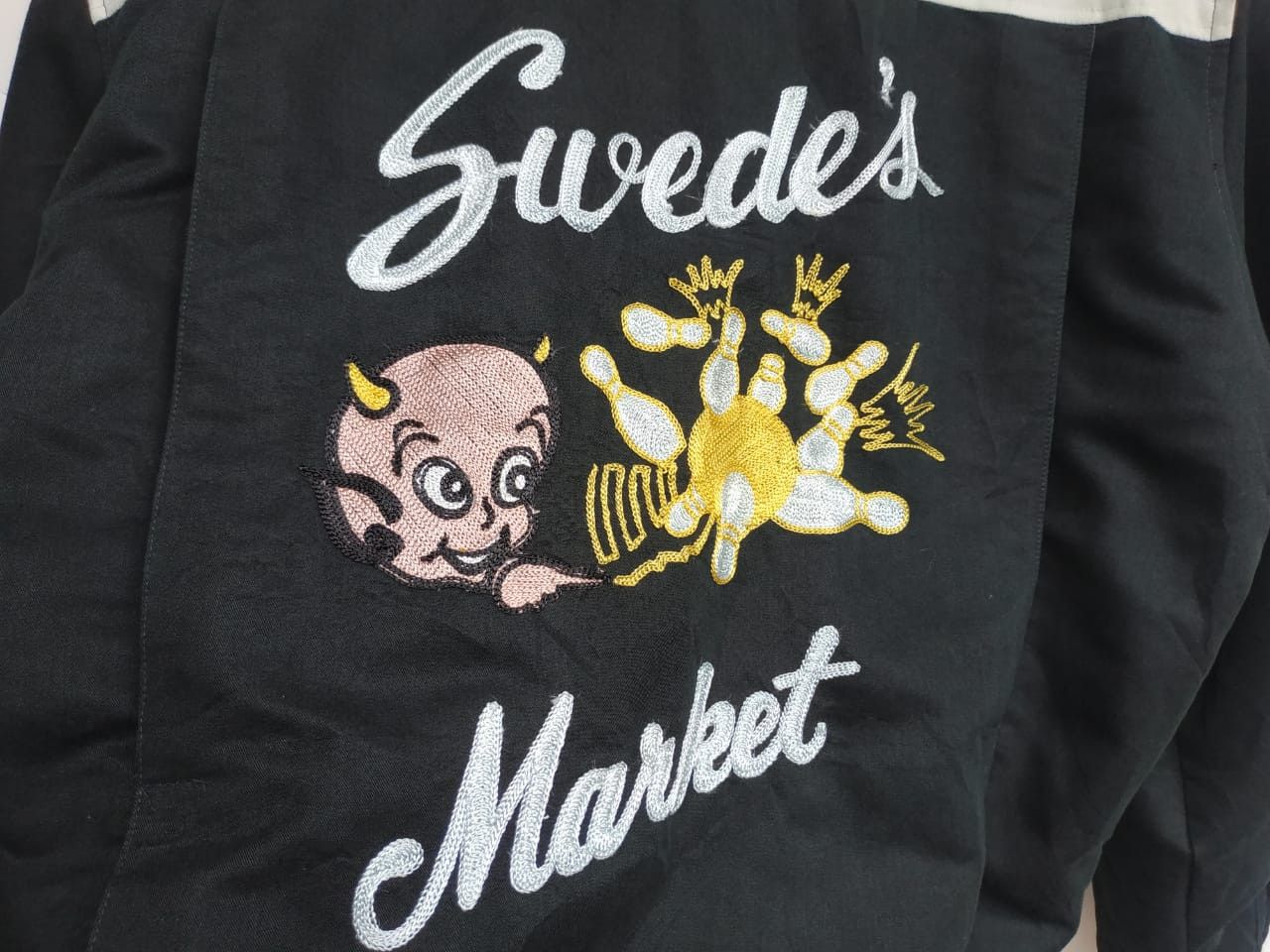 Japanese Brand Fit S to M,Vintage Houston Ten Strike Bowling Jacket Size US M / EU 48-50 / 2 - 3 Thumbnail