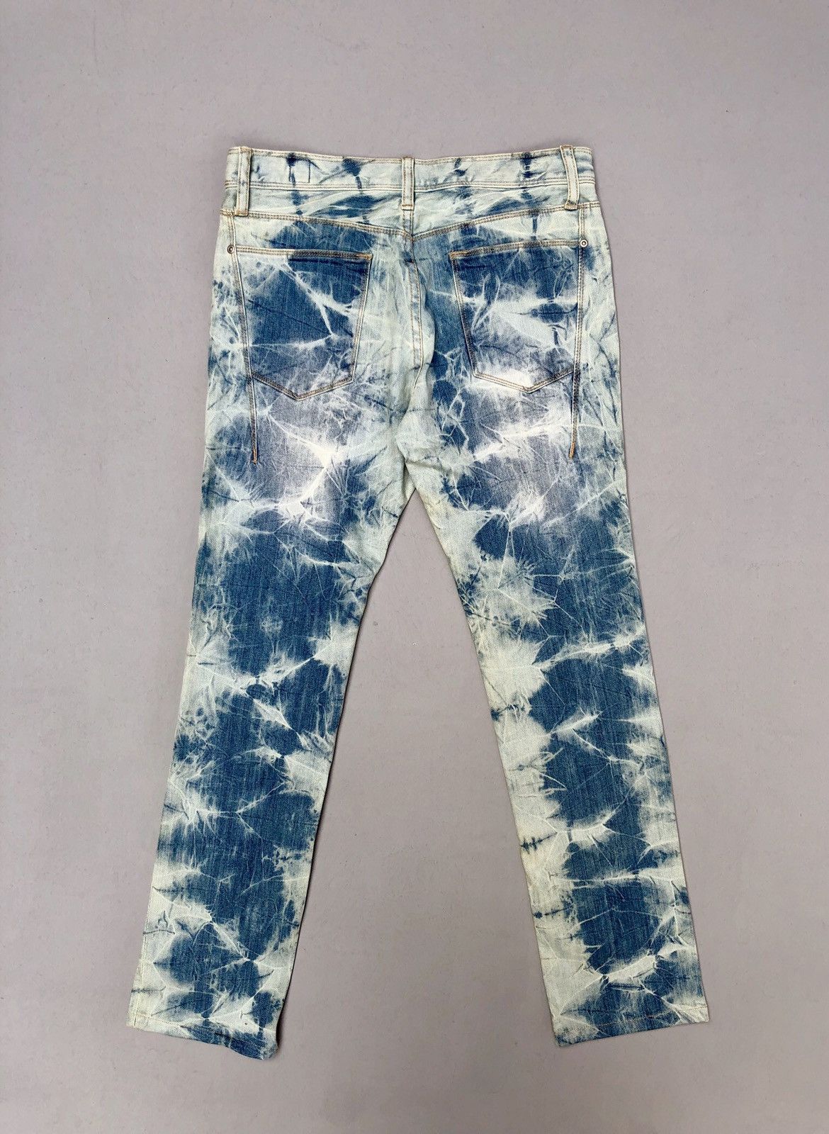 Japanese Brand Semantic Design Acid Wash Pattern Denim Pants Size US 31 - 6 Thumbnail