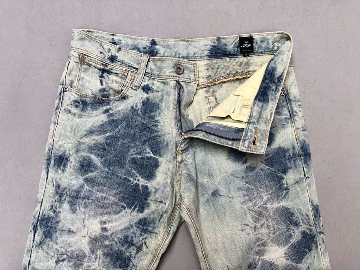 Japanese Brand Semantic Design Acid Wash Pattern Denim Pants Size US 31 - 5 Thumbnail