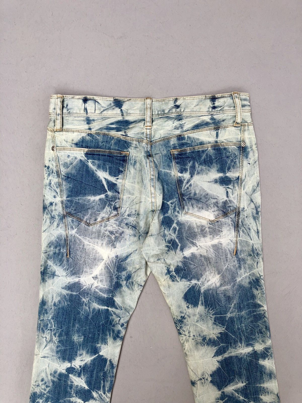 Japanese Brand Semantic Design Acid Wash Pattern Denim Pants Size US 31 - 7 Thumbnail