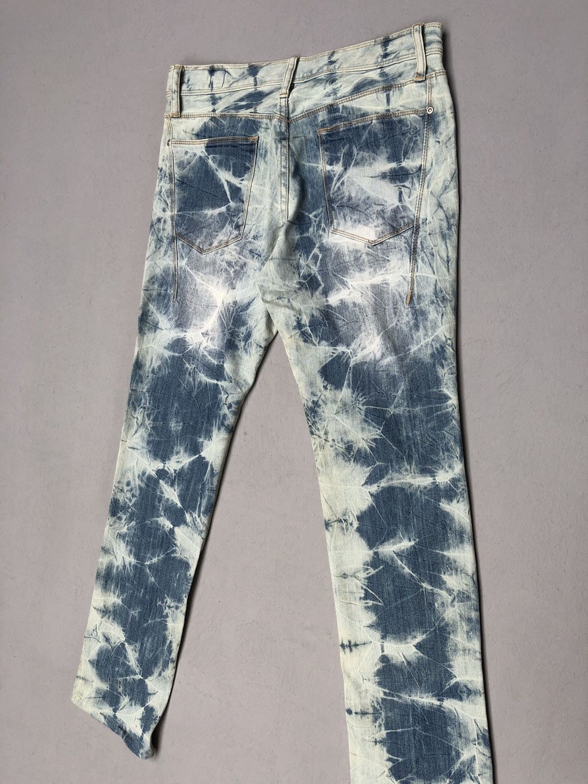 Japanese Brand Semantic Design Acid Wash Pattern Denim Pants Size US 31 - 9 Thumbnail