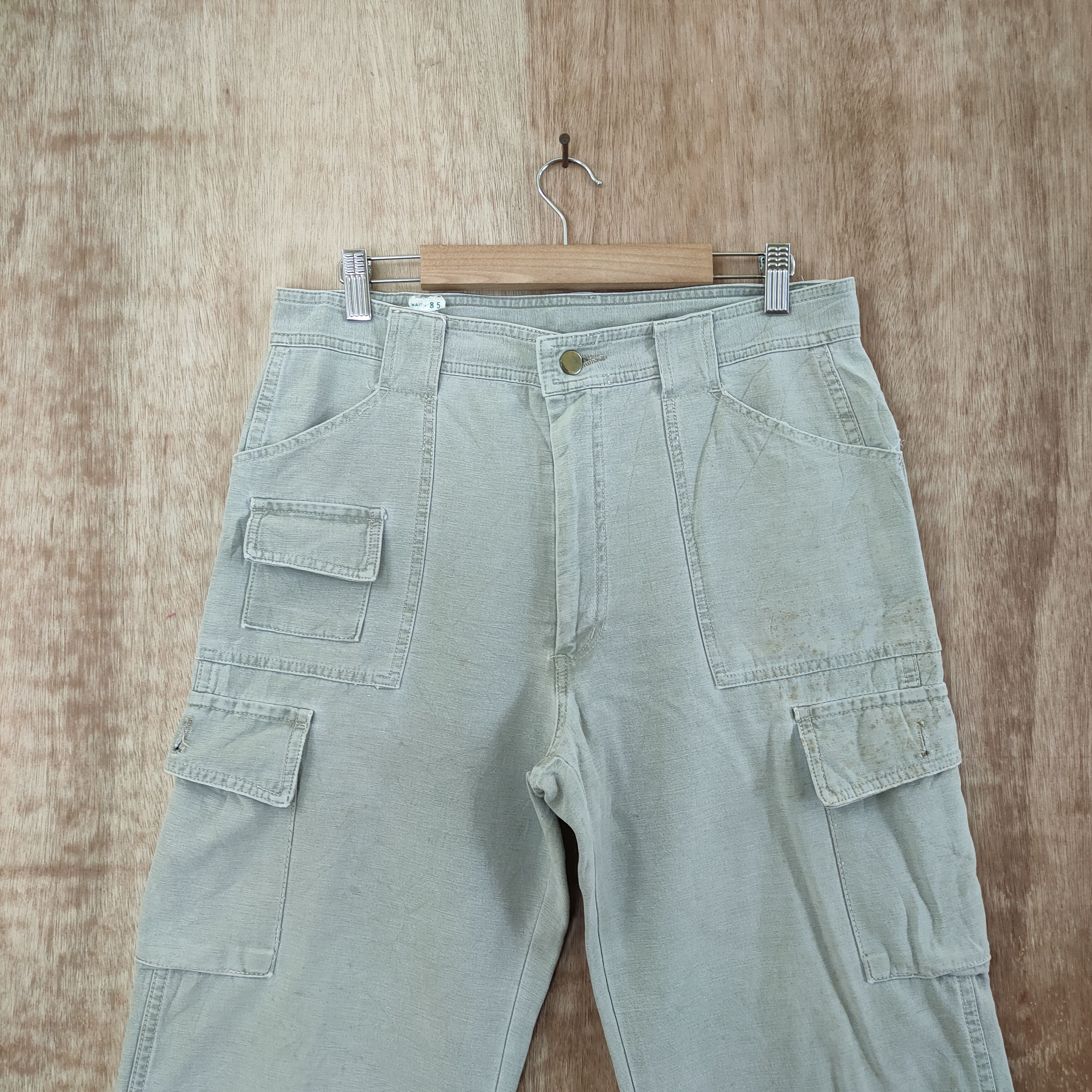Japanese Brand GRANDCO FADED CARGO PANTS Size US 32 / EU 48 - 4 Thumbnail