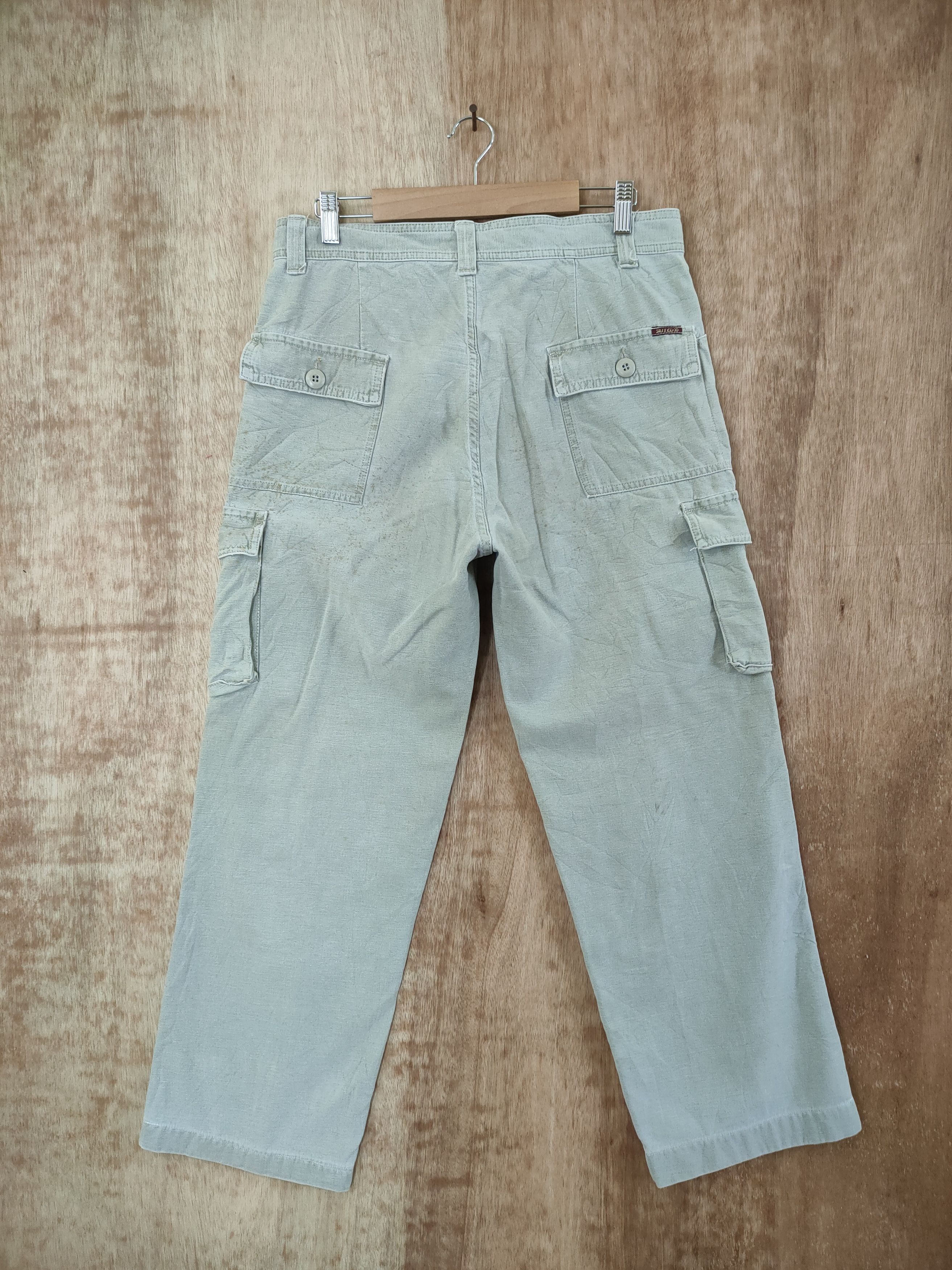 Japanese Brand GRANDCO FADED CARGO PANTS Size US 32 / EU 48 - 2 Thumbnail