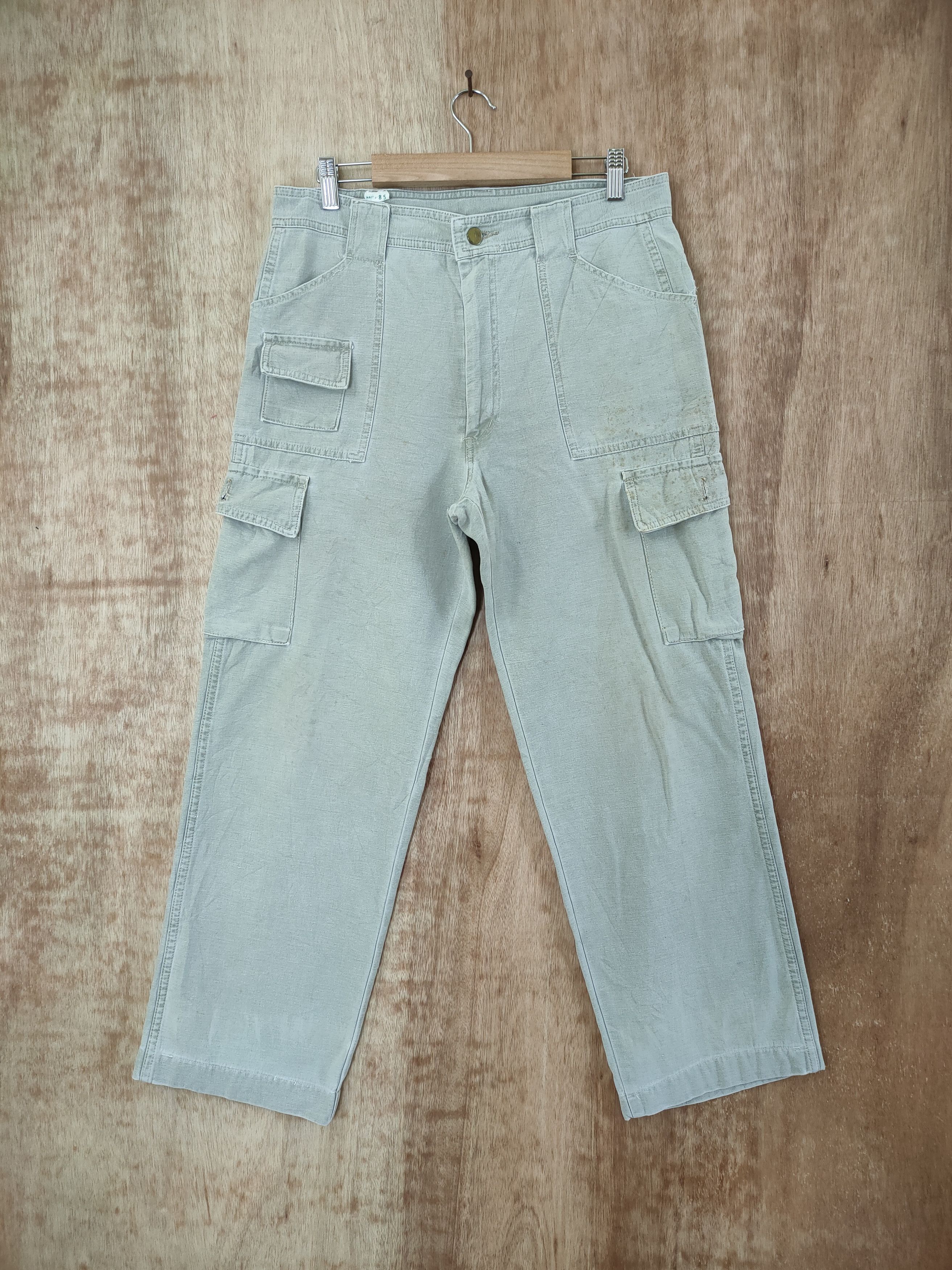 Japanese Brand GRANDCO FADED CARGO PANTS Size US 32 / EU 48 - 1 Thumbnail