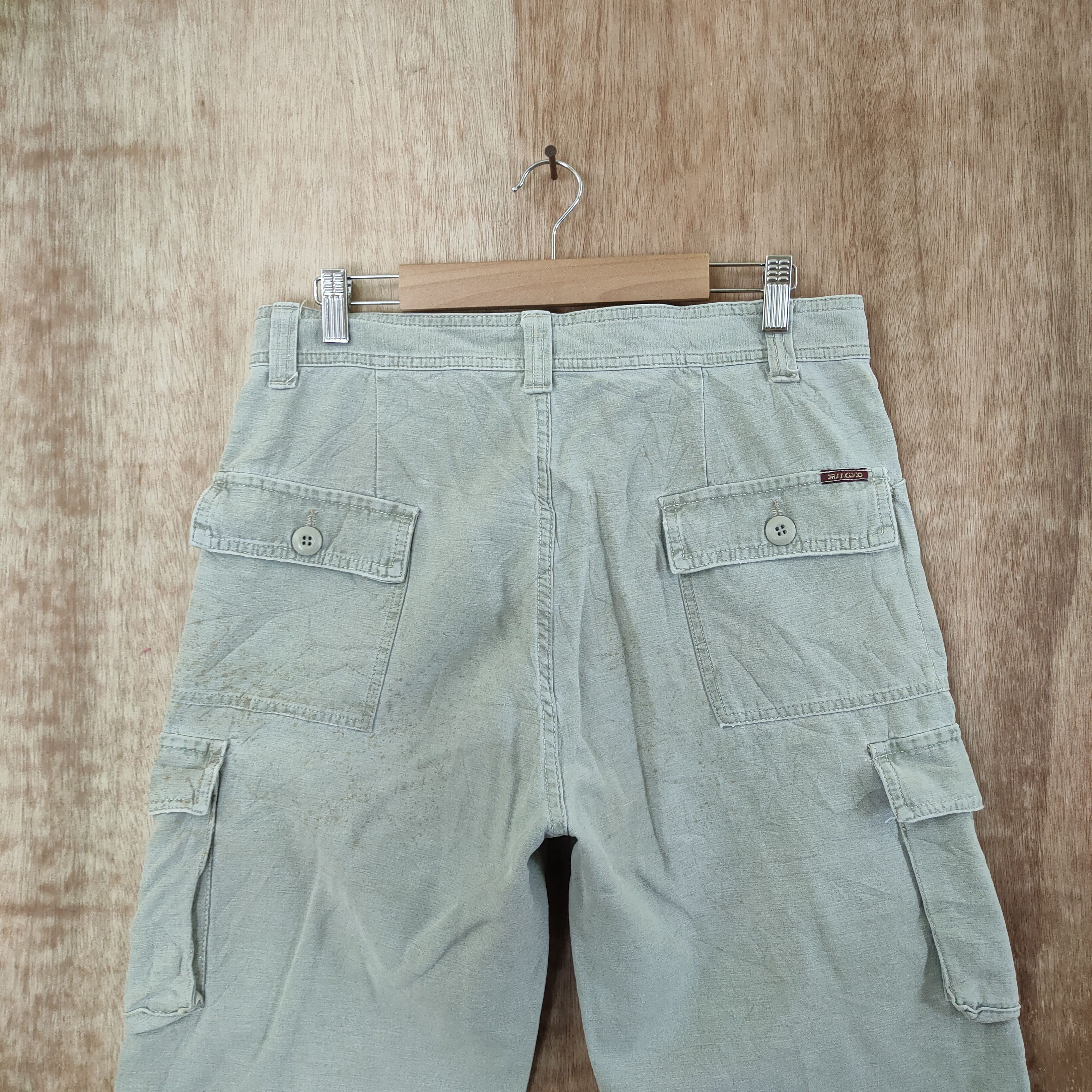 Japanese Brand GRANDCO FADED CARGO PANTS Size US 32 / EU 48 - 6 Thumbnail