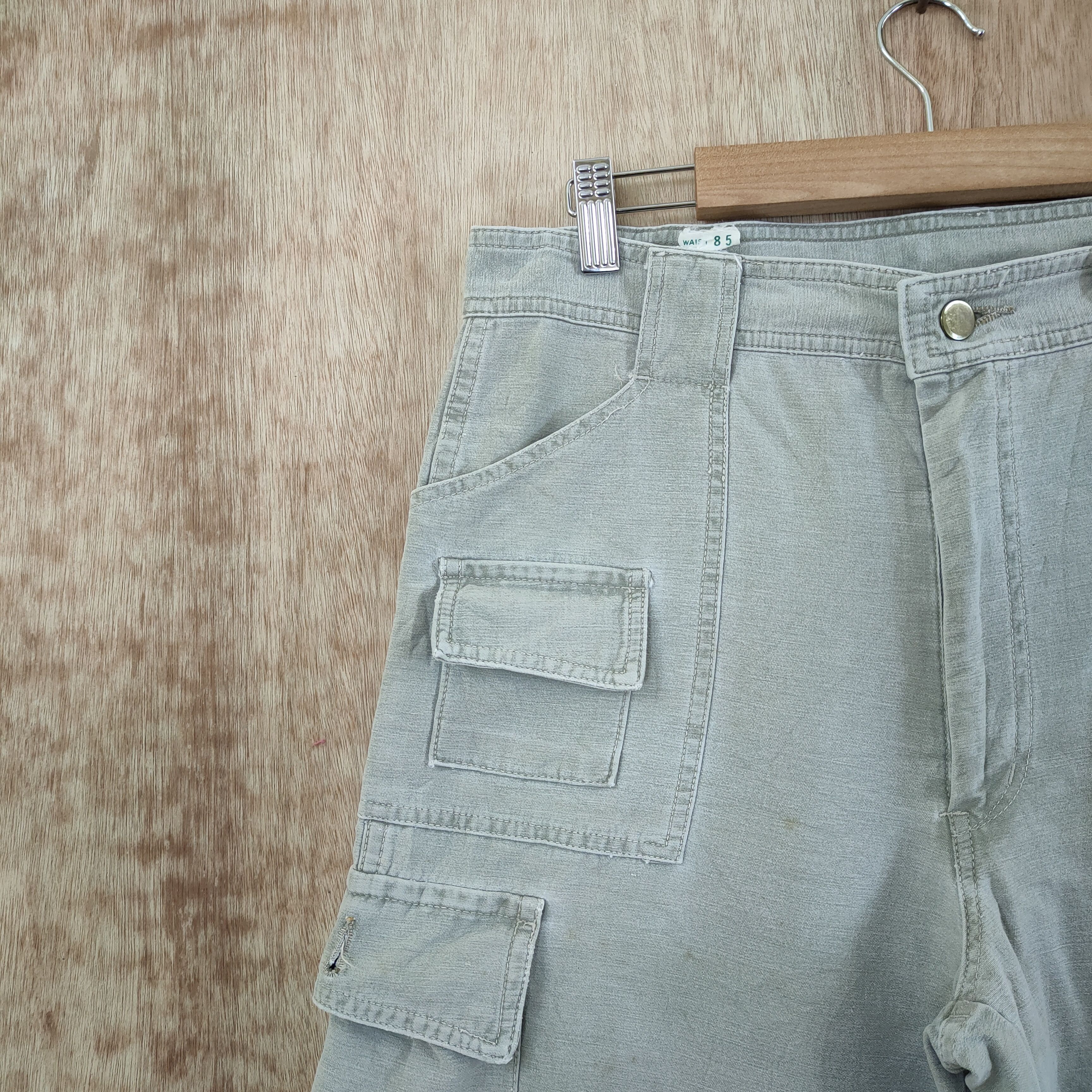 Japanese Brand GRANDCO FADED CARGO PANTS Size US 32 / EU 48 - 8 Thumbnail