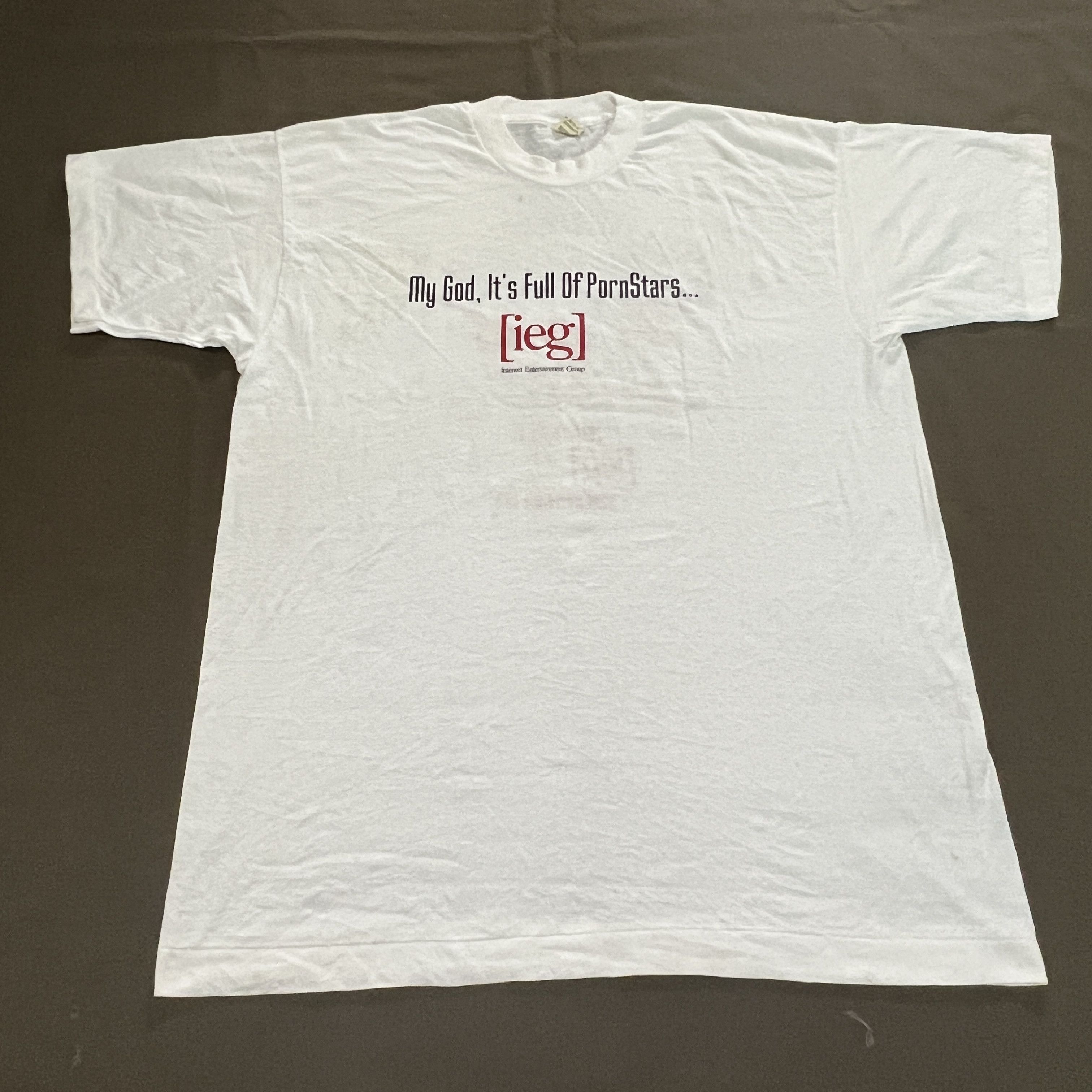 Vintage Vintage 90s ieg Tee Signed By Stephanie Swift Pornstars Size US XL / EU 56 / 4 - 7 Thumbnail