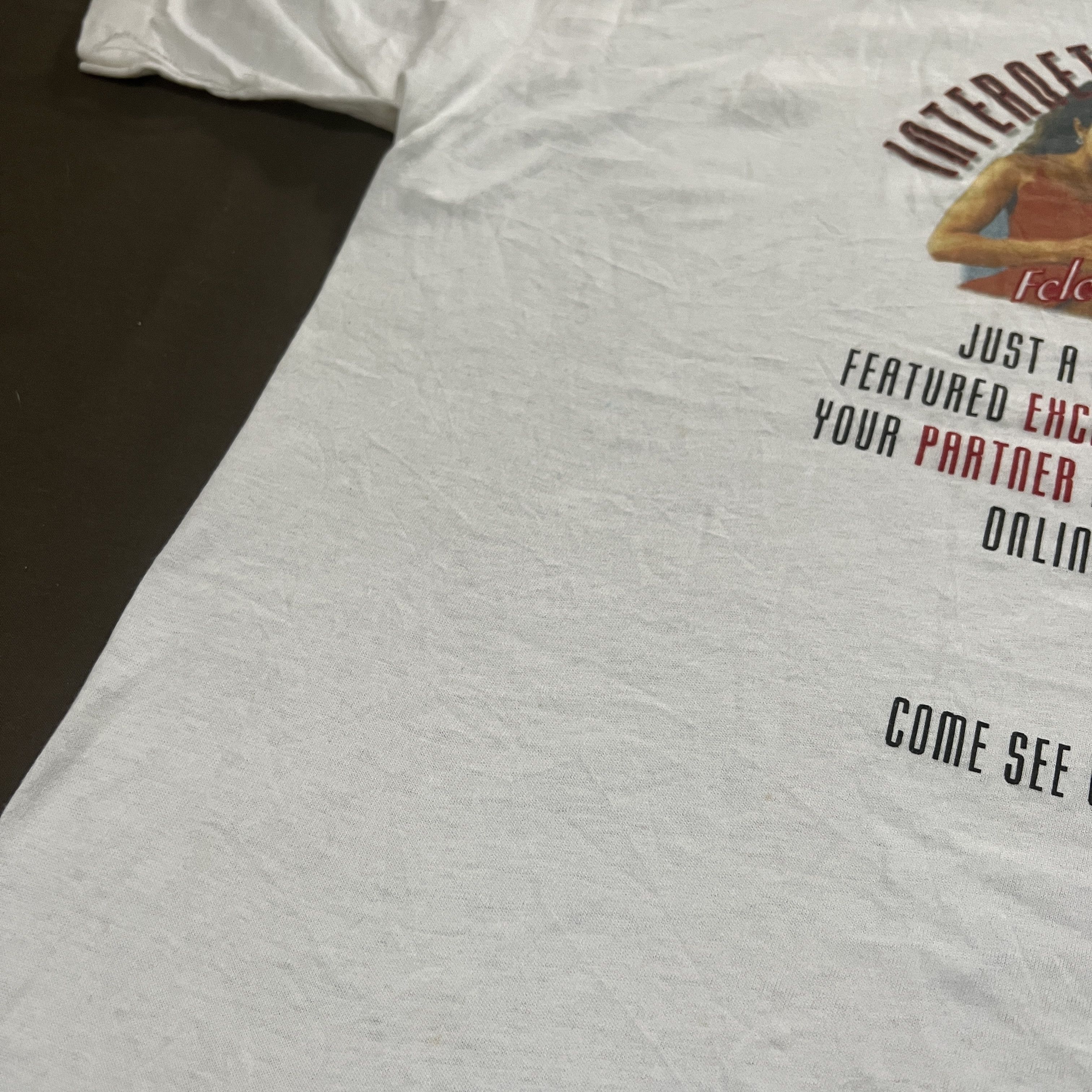 Vintage Vintage 90s ieg Tee Signed By Stephanie Swift Pornstars Size US XL / EU 56 / 4 - 11 Thumbnail