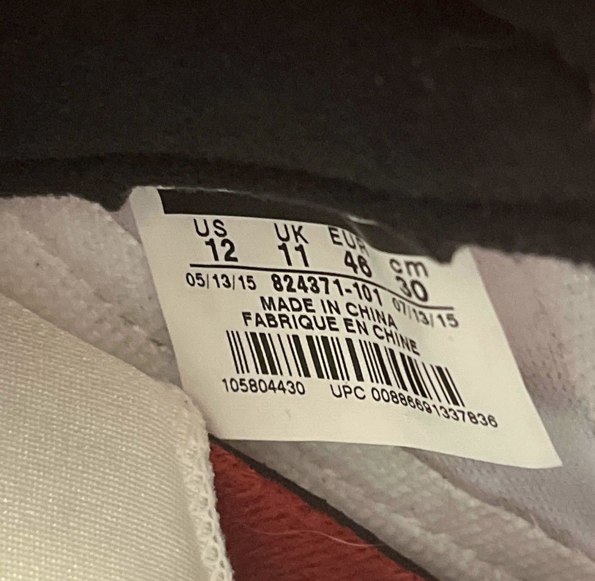 Nike × Supreme Supreme X Air Jordan 5 Retro ‘White’ Size US 12 / EU 45 - 6 Thumbnail