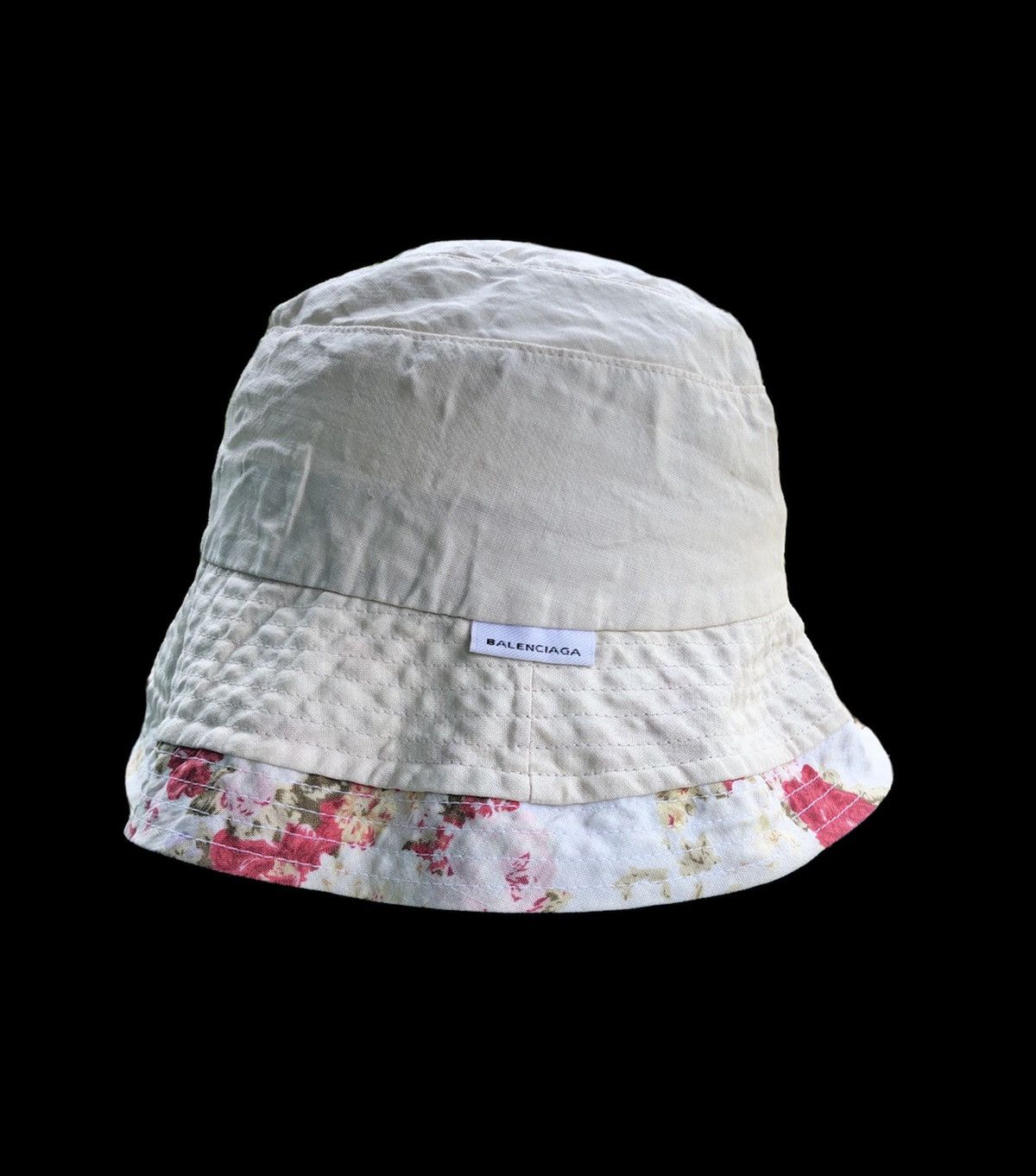 Vintage 90s Balenciaga Bucket Hat Flower Wmen