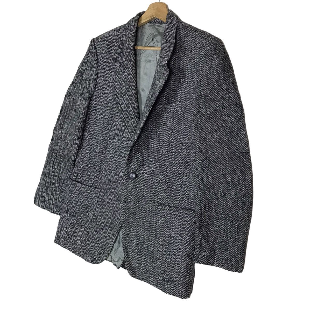 Vintage Leishman X Harris Tweed Herringbone Coat Jacket