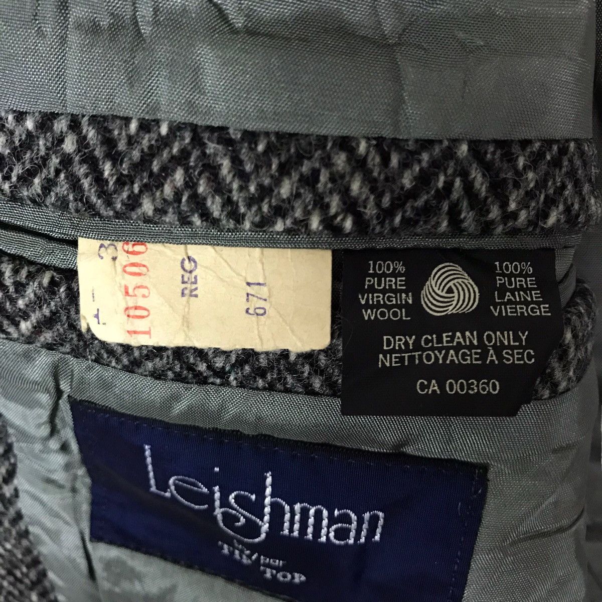 Vintage Leishman X Harris Tweed Herringbone Coat Jacket