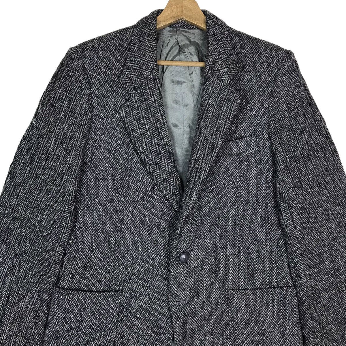 Vintage Leishman X Harris Tweed Herringbone Coat Jacket