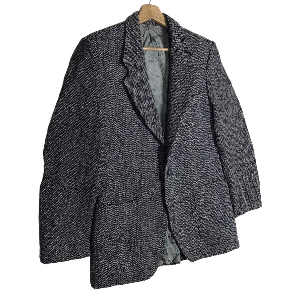 Vintage Leishman X Harris Tweed Herringbone Coat Jacket