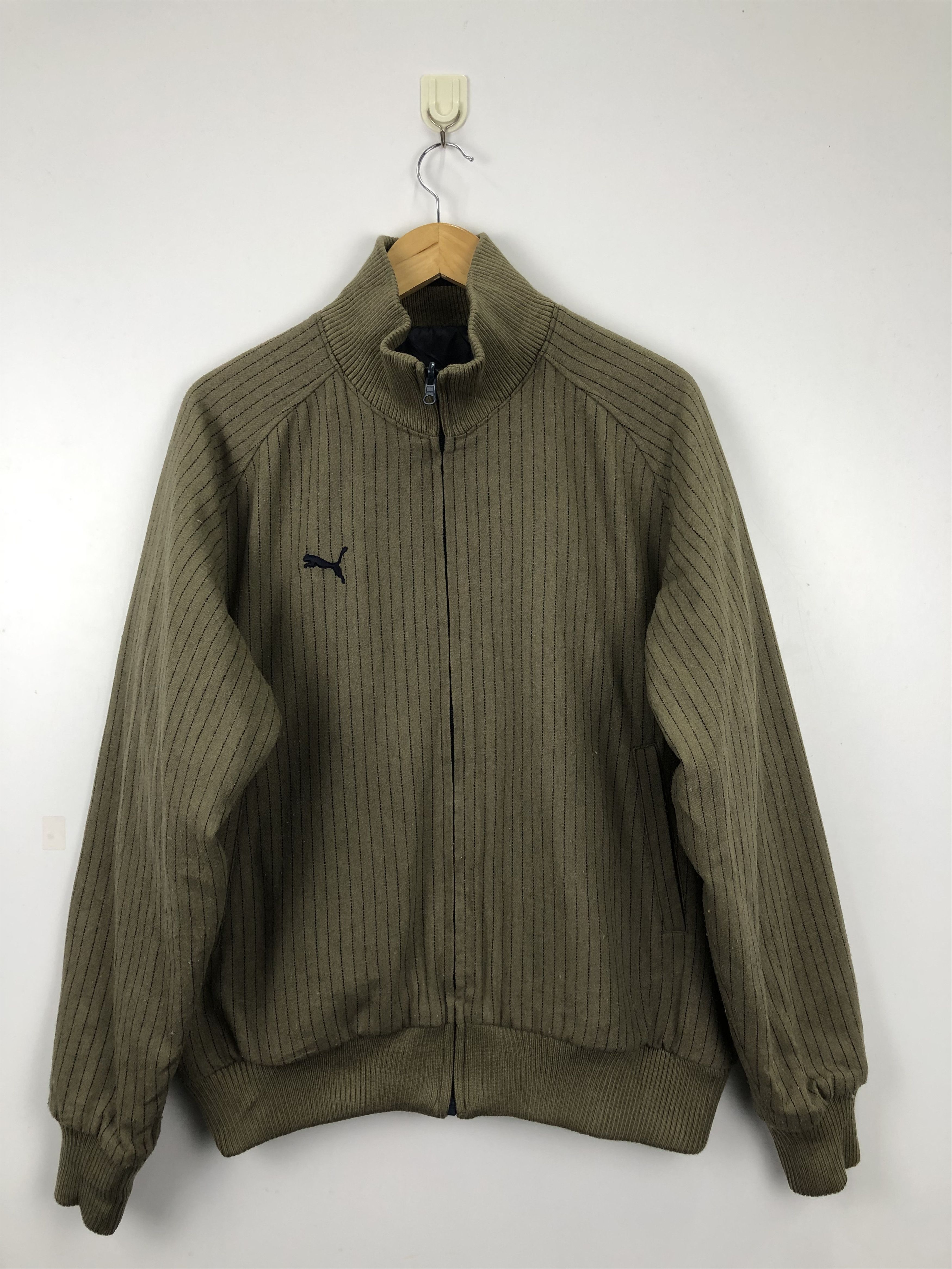 Puma Vintage Puma Wool Zipper Varsity Jacket V0399 Size US L / EU 52-54 / 3 - 1 Thumbnail