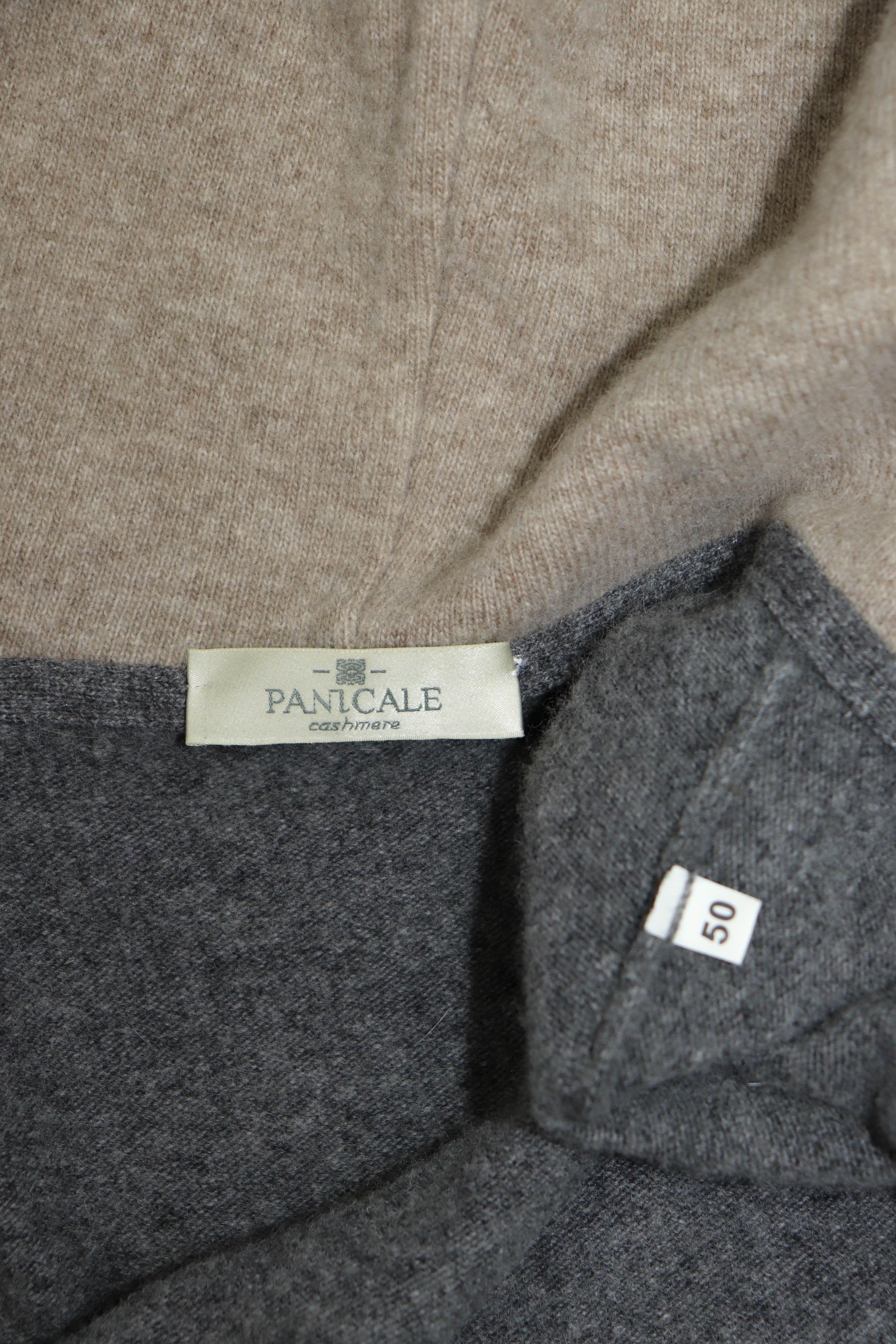 Panicale Panicale Cashmere Gray Wool/Cashmere Full Zip Hoodie Size US M / EU 48-50 / 2 - 10 Thumbnail