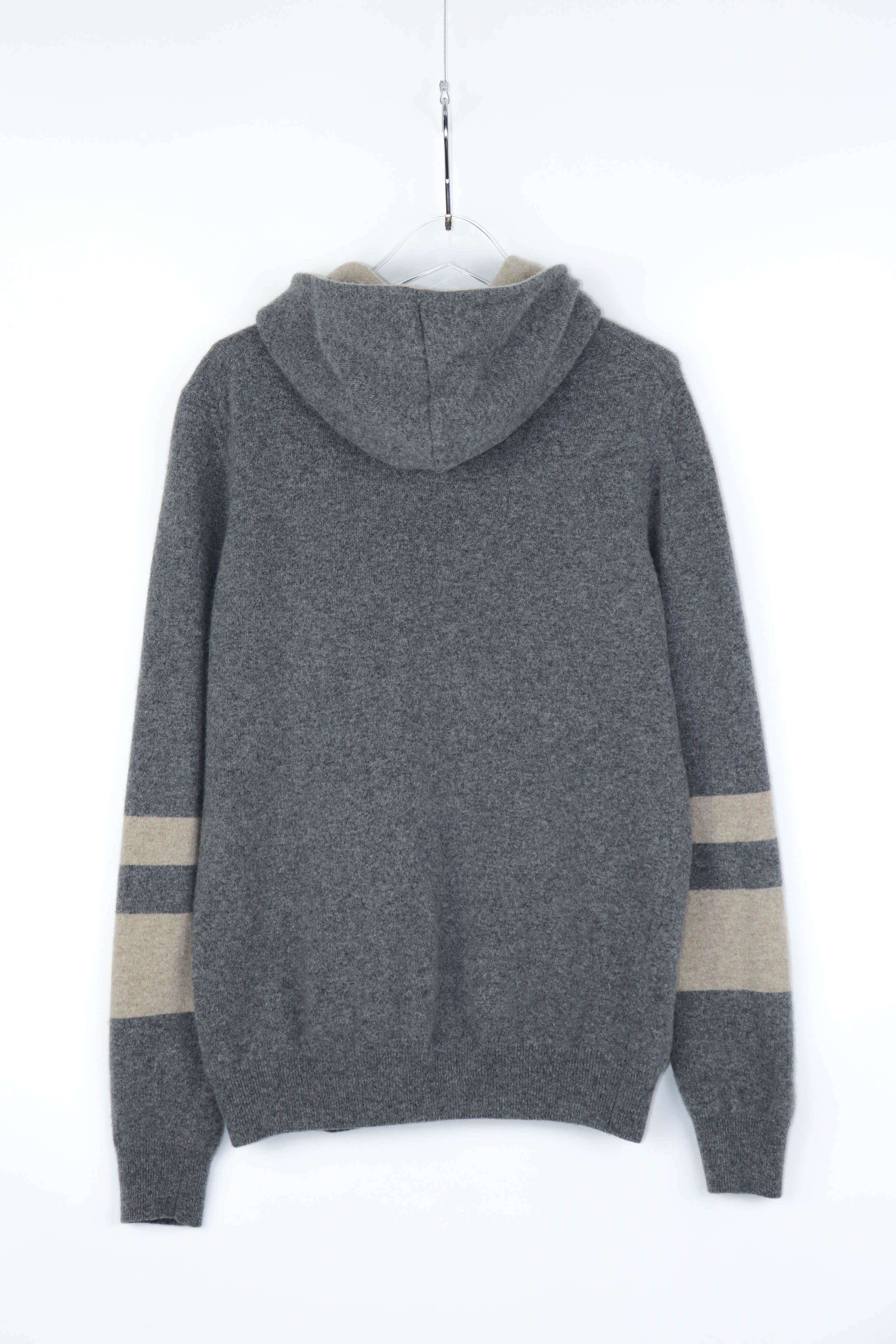 Panicale Panicale Cashmere Gray Wool/Cashmere Full Zip Hoodie Size US M / EU 48-50 / 2 - 4 Thumbnail