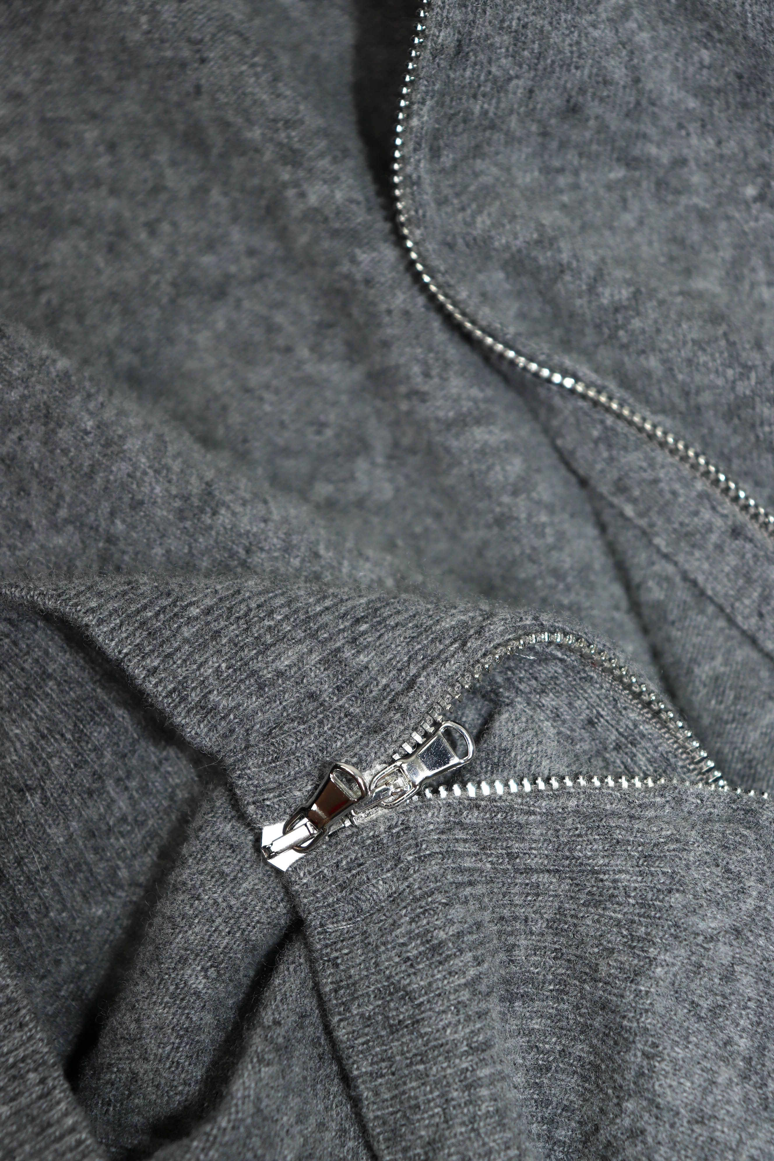 Panicale Panicale Cashmere Gray Wool/Cashmere Full Zip Hoodie Size US M / EU 48-50 / 2 - 8 Thumbnail