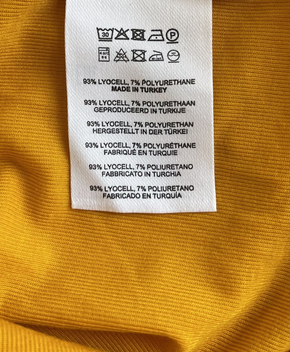 Dries Van Noten Hemels Fitted Long Sleeve T-Shirt Yellow Size US L / EU 52-54 / 3 - 5 Thumbnail