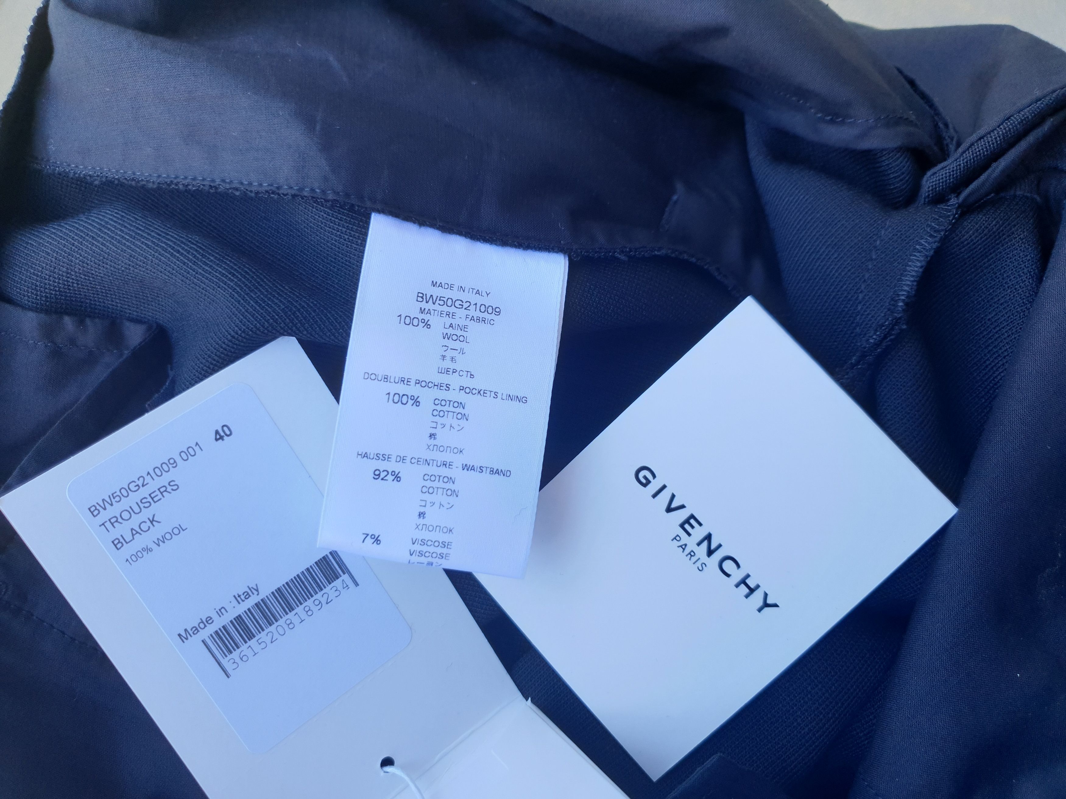 Givenchy $990 Givenchy Black Cropped Straight Mid-Rise Wool Trousers Size 28" / US 6 / IT 42 - 13 Thumbnail