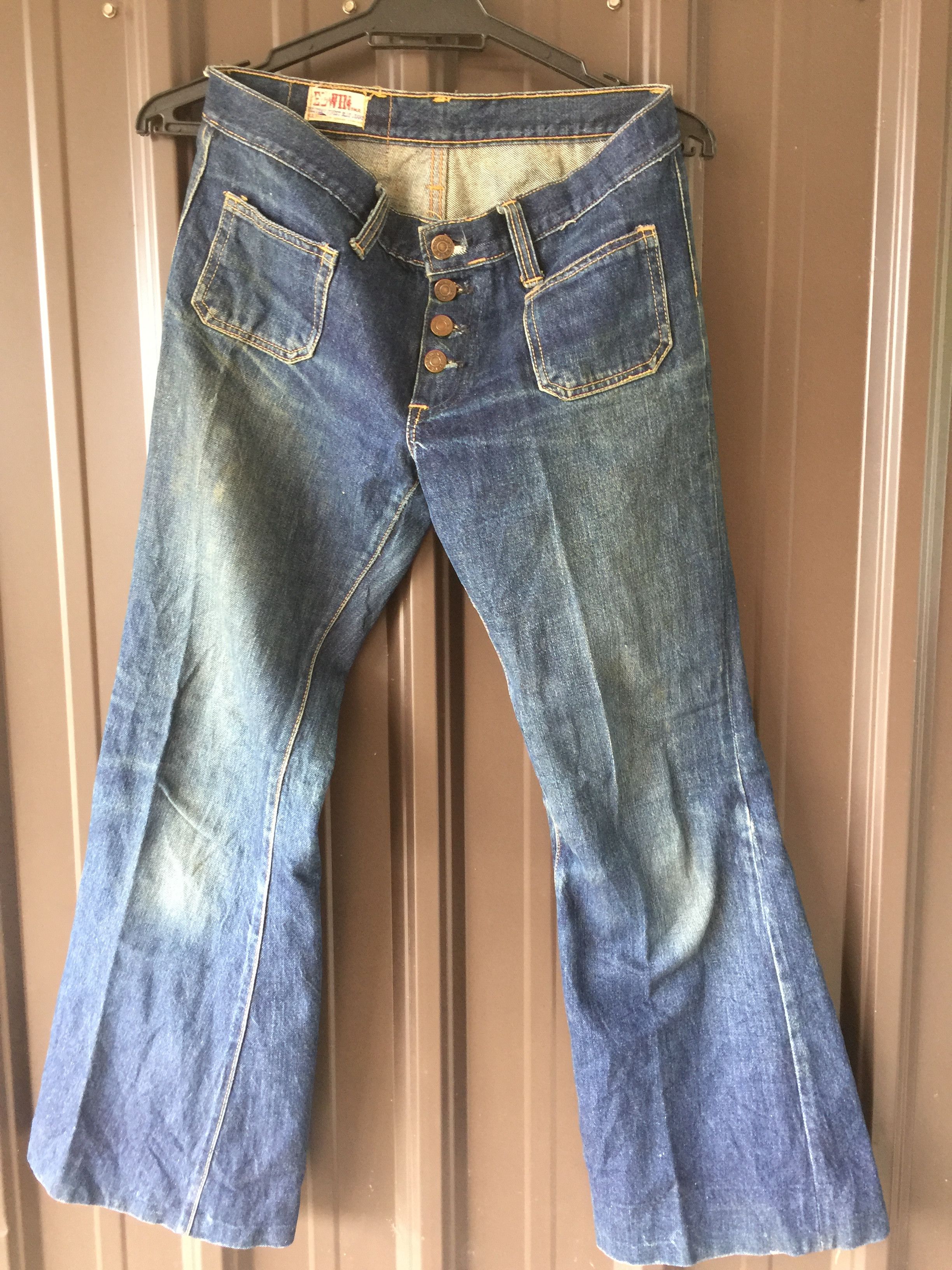 Japanese Brand Vintage Super Flare Edwin Jeans Size 30" / US 8 / IT 44 - 1 Thumbnail
