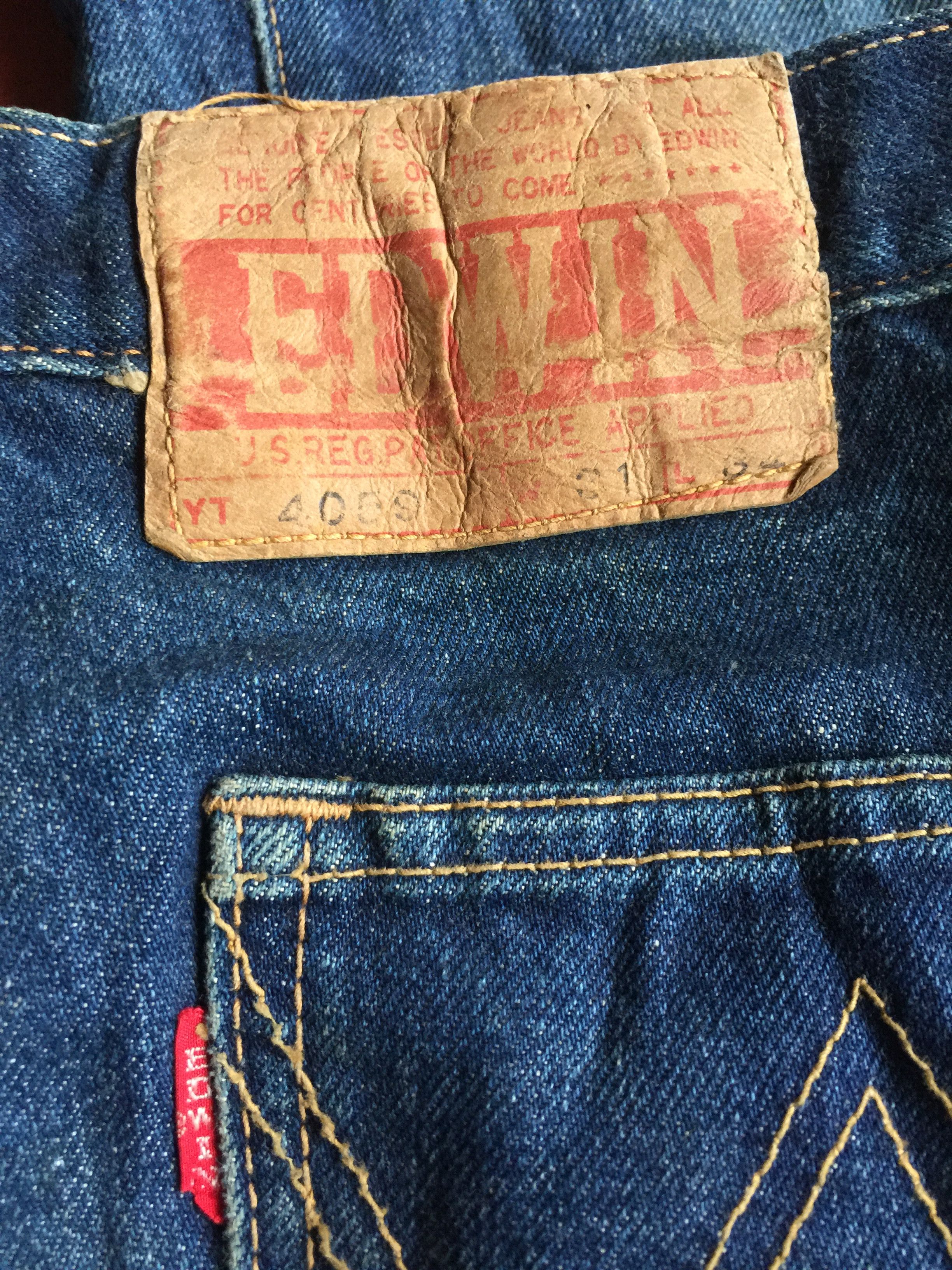 Japanese Brand Vintage Super Flare Edwin Jeans Size 30" / US 8 / IT 44 - 5 Thumbnail