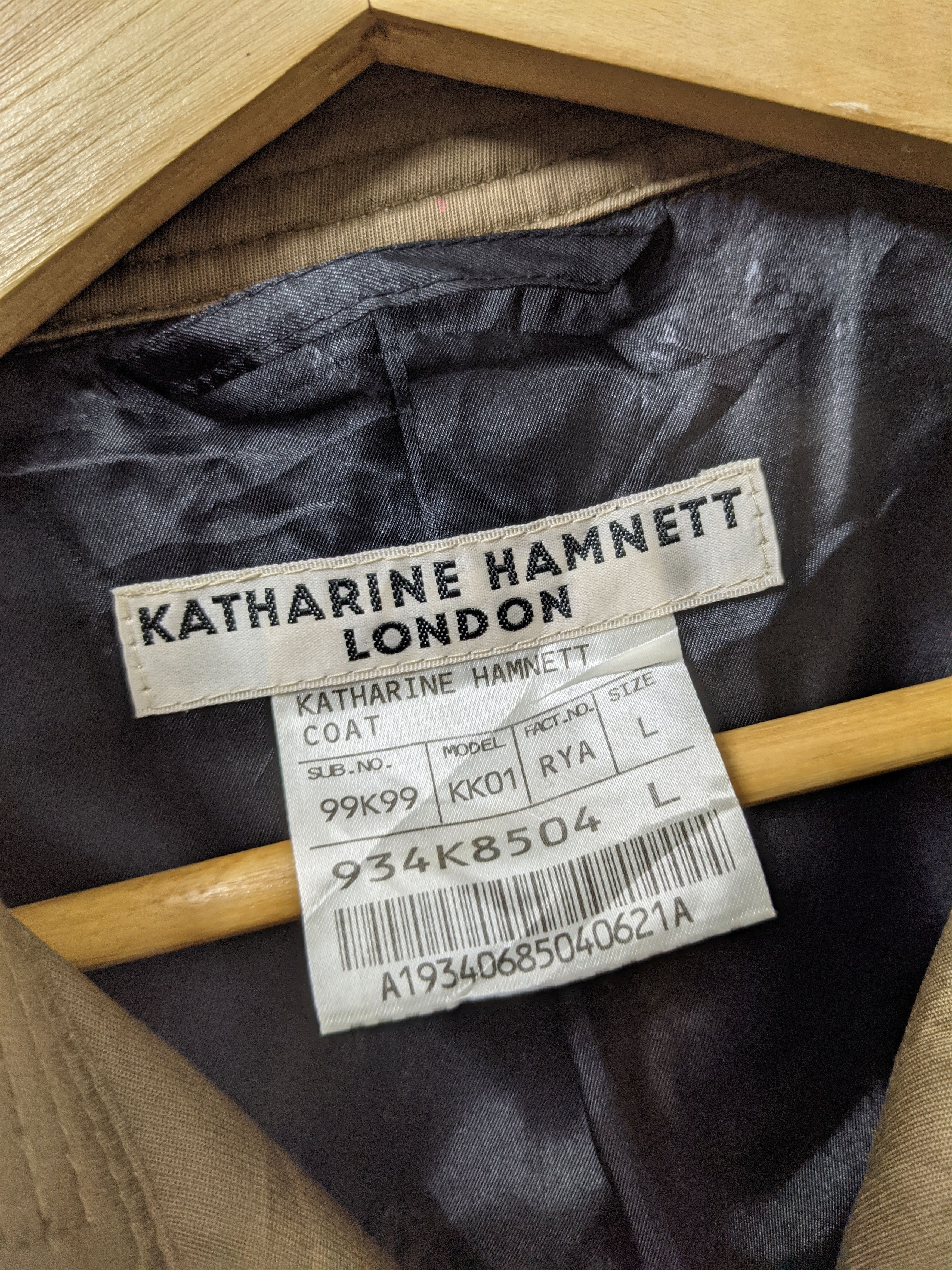 Katharine Hamnett London × Vintage AW Katharine Hamnett London Trench Coat Size M / US 6-8 / IT 42-44 - 6 Thumbnail