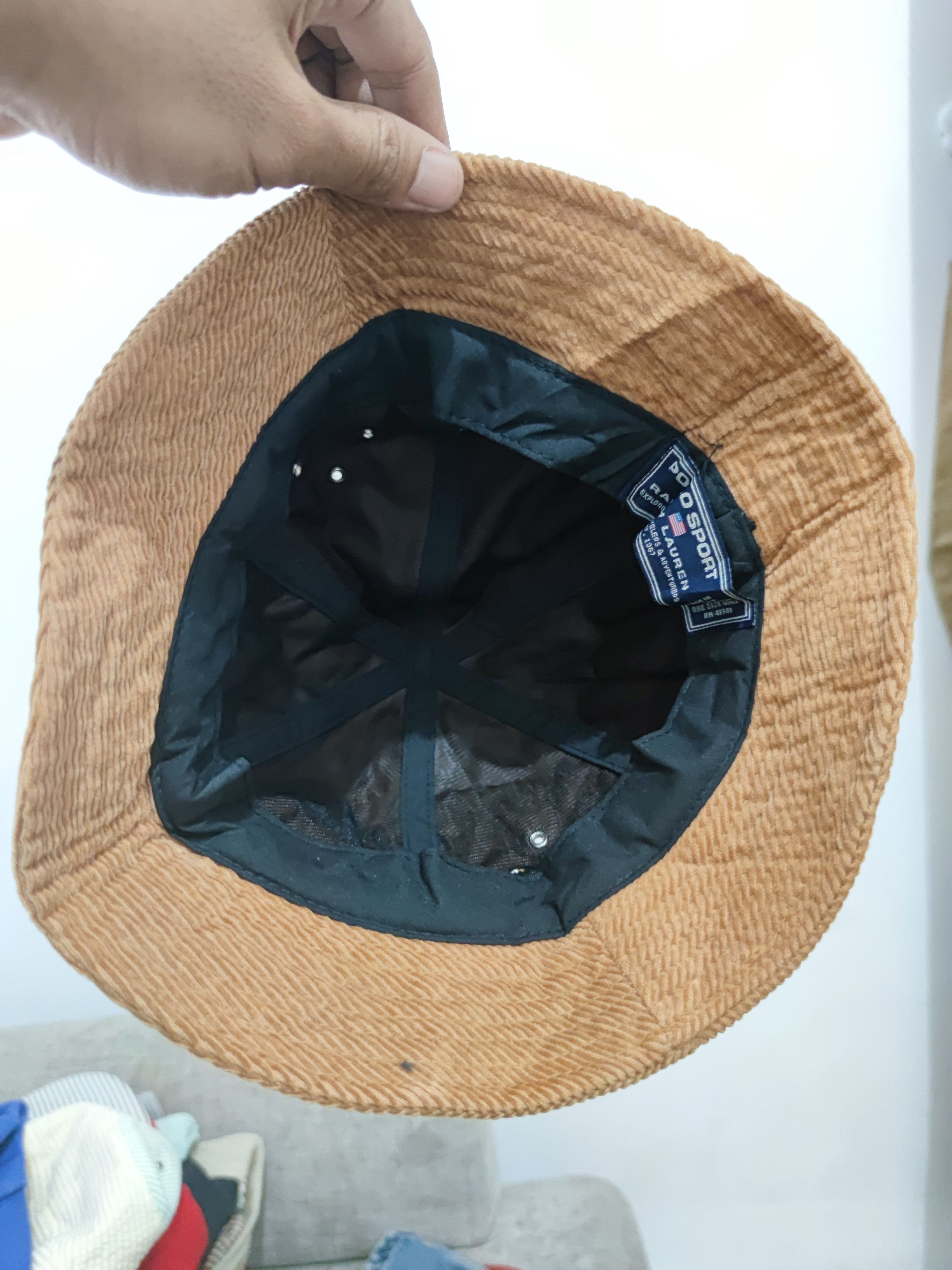 Polo Ralph Lauren Vintage Polo Sport Tape Corduroy Bucket Hat Size ONE SIZE - 5 Thumbnail