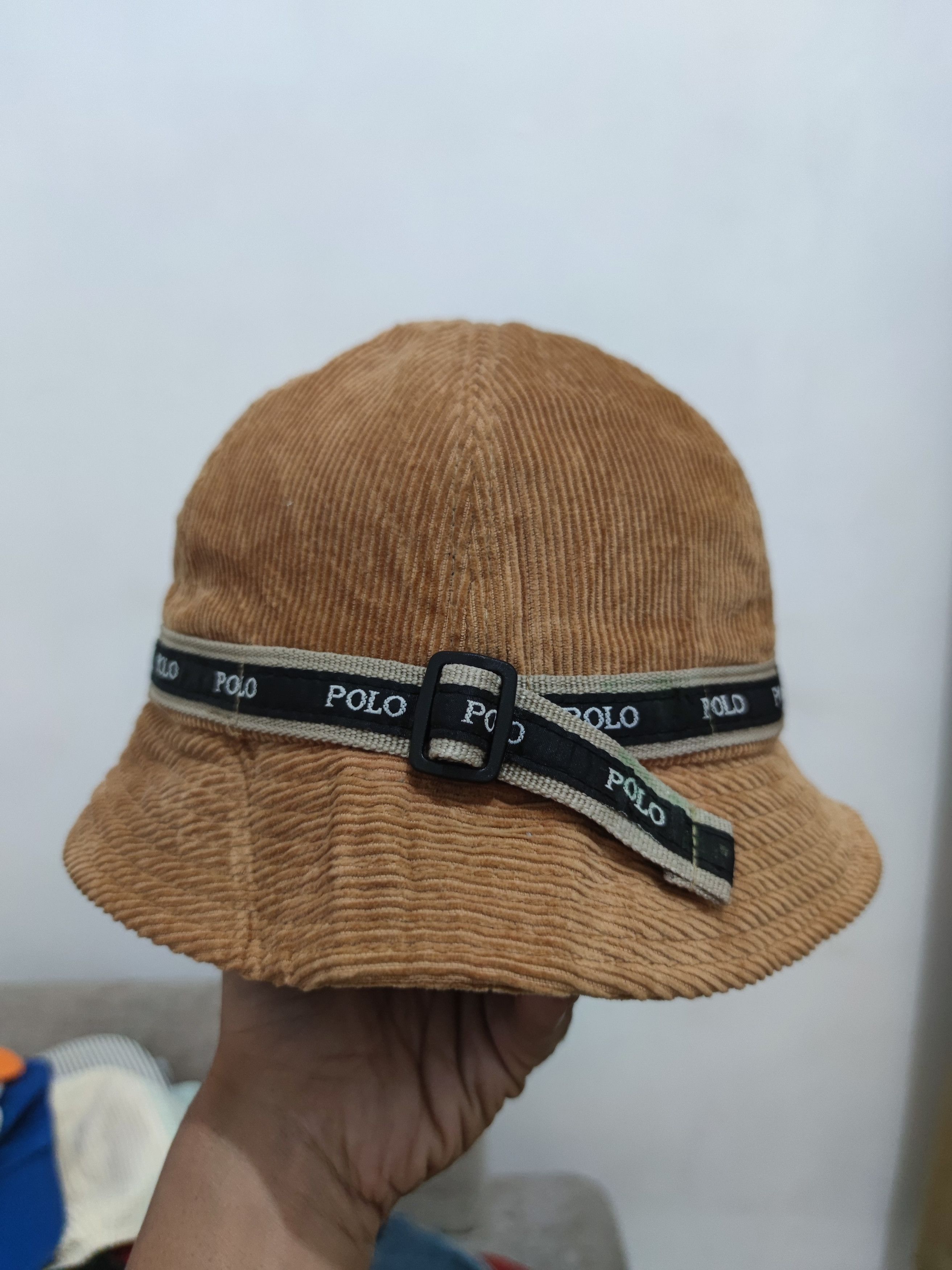 Polo Ralph Lauren Vintage Polo Sport Tape Corduroy Bucket Hat Size ONE SIZE - 3 Thumbnail