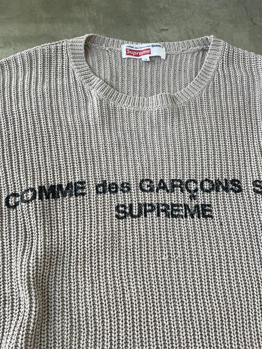 Supreme COMME des GARCONS SHIRT x SUPREME Knit Sweater Brown M