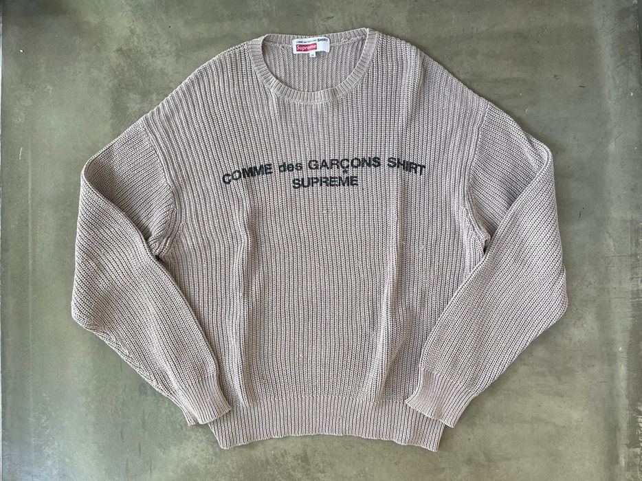 Supreme COMME des GARCONS SHIRT x SUPREME Knit Sweater Brown M