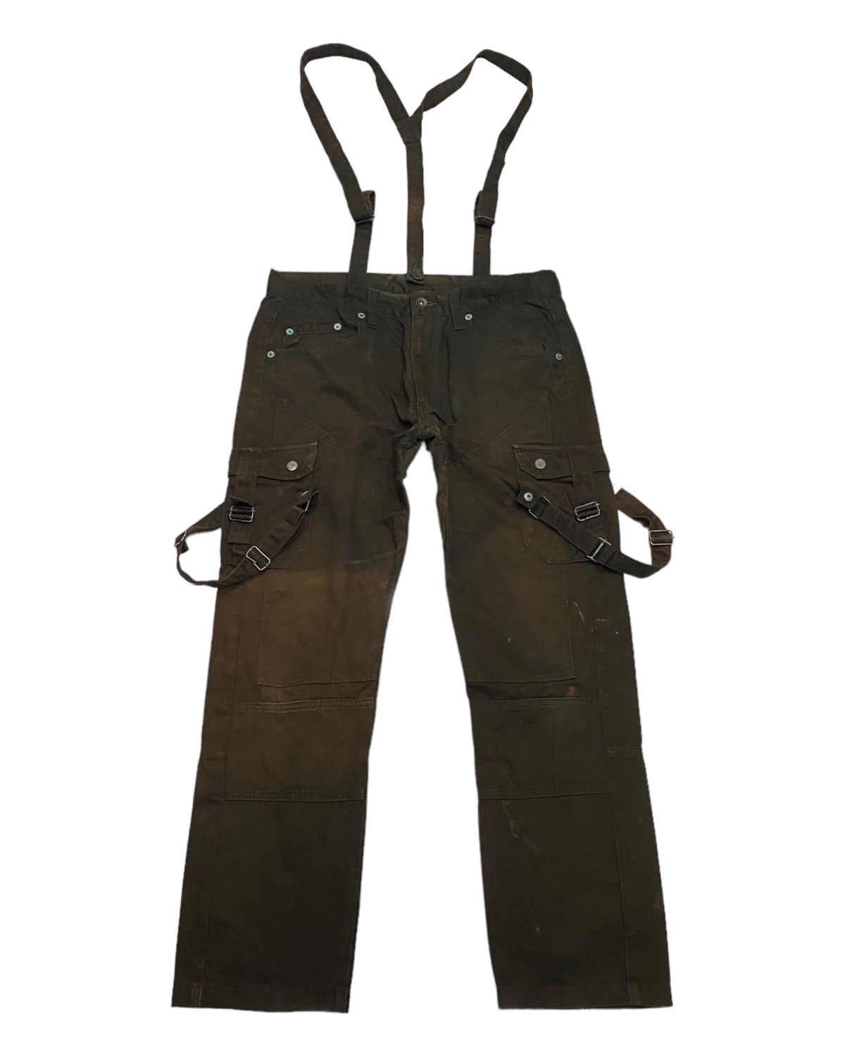 semanticdesign 🔥SEMANTIC DESIGN BONDAGE MULTI POCKET CROPPED CARGO PANTS Size US 32 / EU 48 - 10 Thumbnail