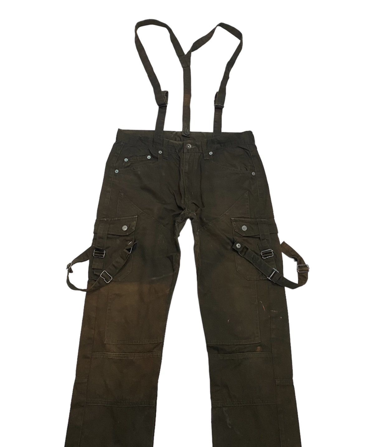 semanticdesign 🔥SEMANTIC DESIGN BONDAGE MULTI POCKET CROPPED CARGO PANTS Size US 32 / EU 48 - 8 Thumbnail