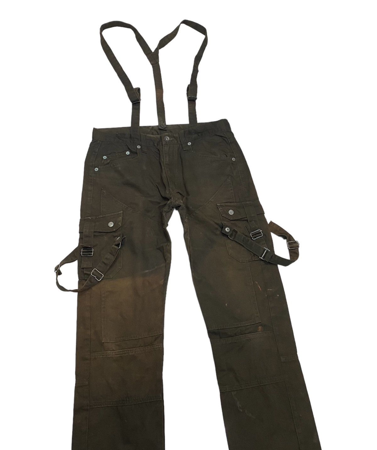 semanticdesign 🔥SEMANTIC DESIGN BONDAGE MULTI POCKET CROPPED CARGO PANTS Size US 32 / EU 48 - 6 Thumbnail