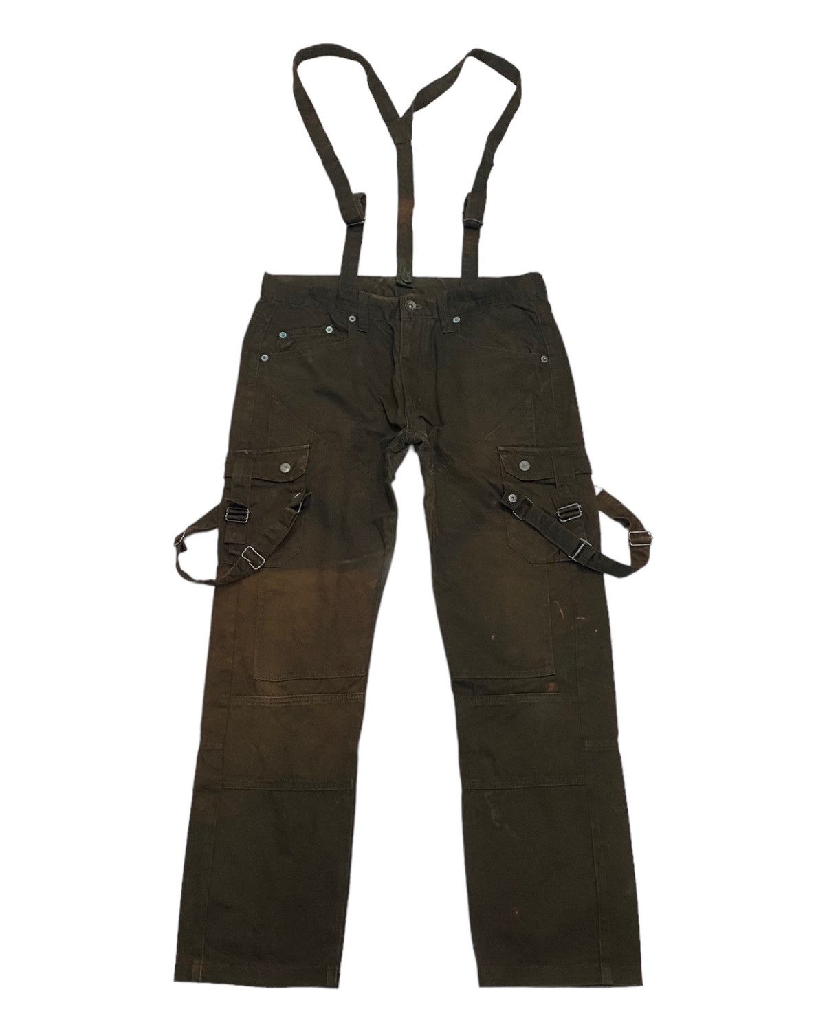 semanticdesign 🔥SEMANTIC DESIGN BONDAGE MULTI POCKET CROPPED CARGO PANTS Size US 32 / EU 48 - 3 Thumbnail