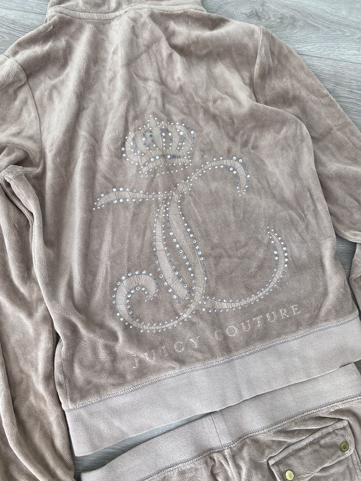 Juicy Couture Juicy Couture Velour Track Suit Made in USA Size 30" / US 8 / IT 44 - 3 Thumbnail