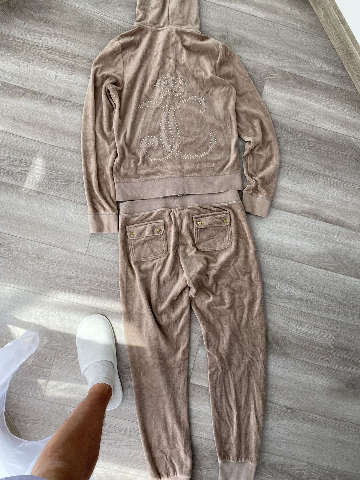 Juicy Couture Juicy Couture Velour Track Suit Made in USA Size 30" / US 8 / IT 44 - 2 Thumbnail
