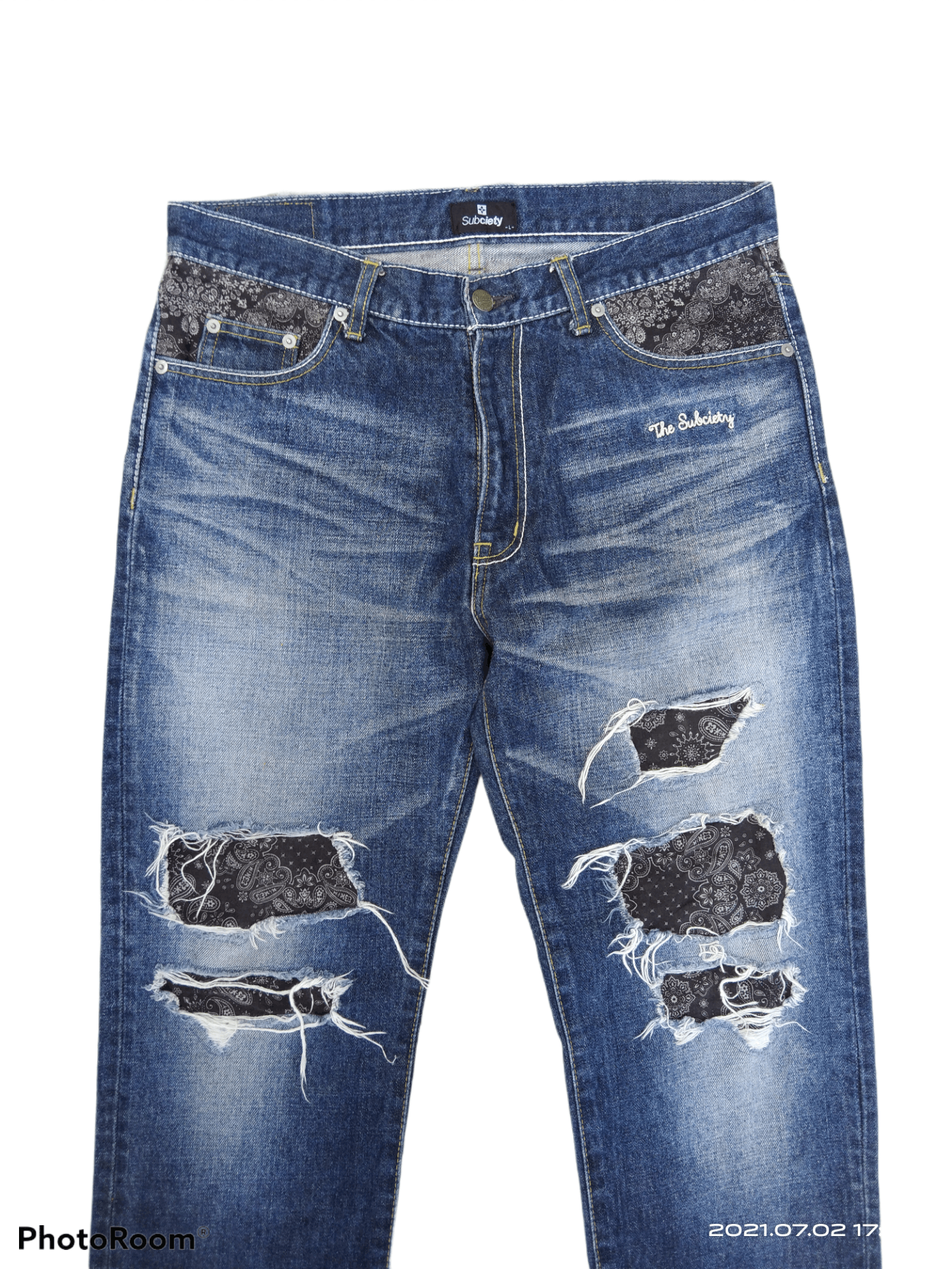 Japanese Brand JAPANESE PACTHWORK PAISLEY THE SUBCIETY MADE IN JAPAN Size US 33 - 3 Thumbnail