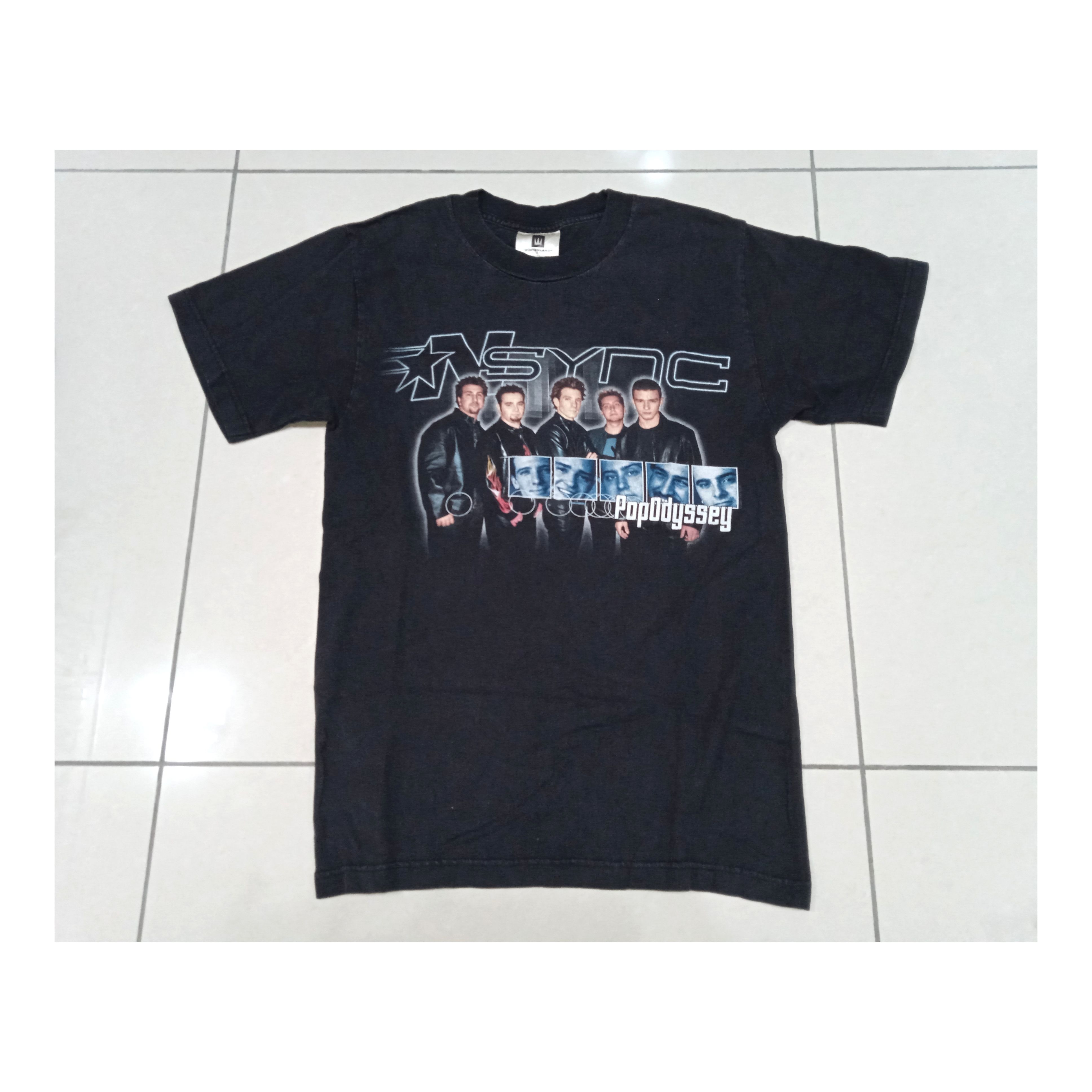 image of Vintage Nsync T Shirt 90's 2000S in Black, Men's (Size Small)