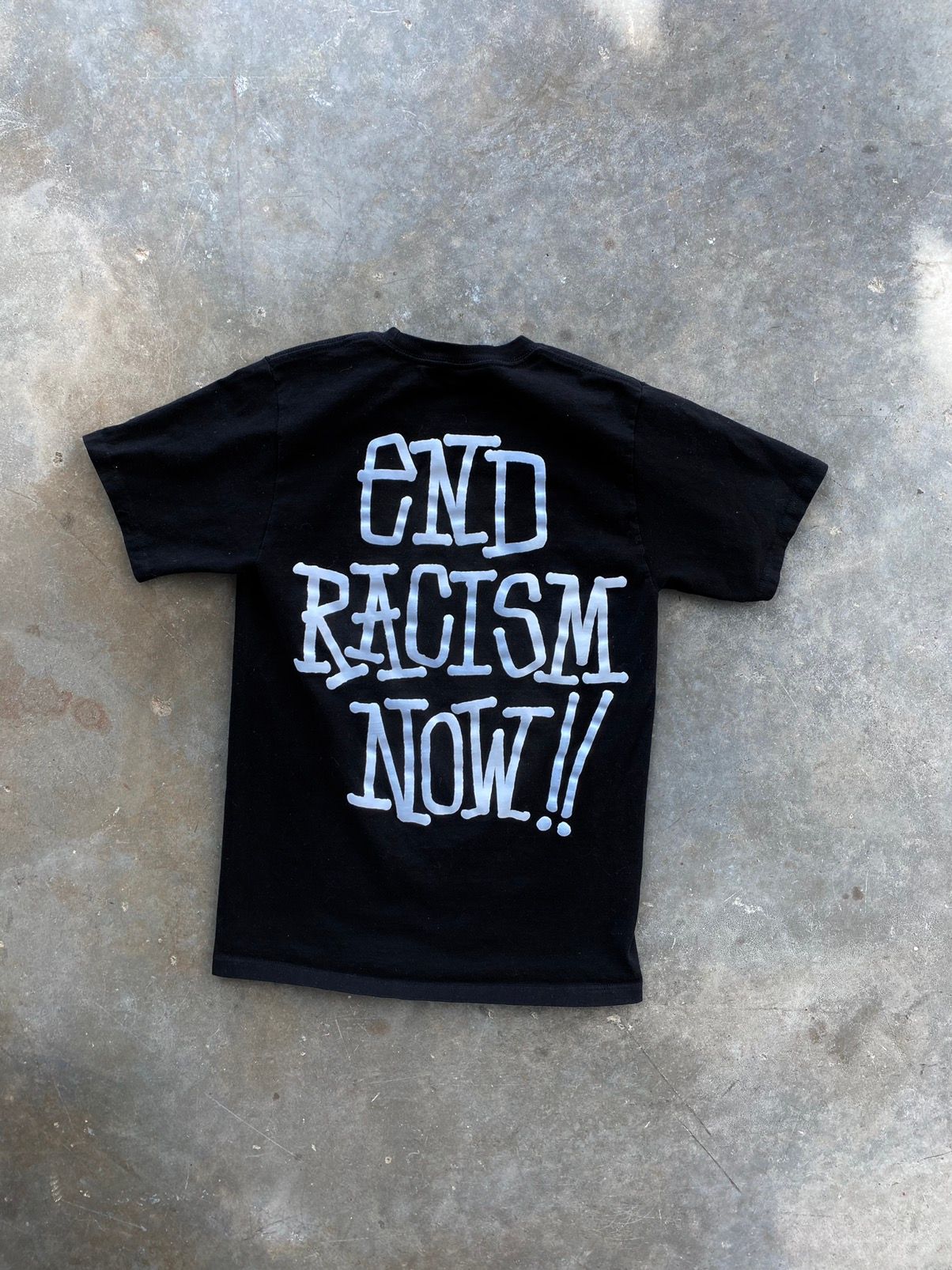 Stussy Stussy Equality “ End Racism Now!! “ Tee Black Small