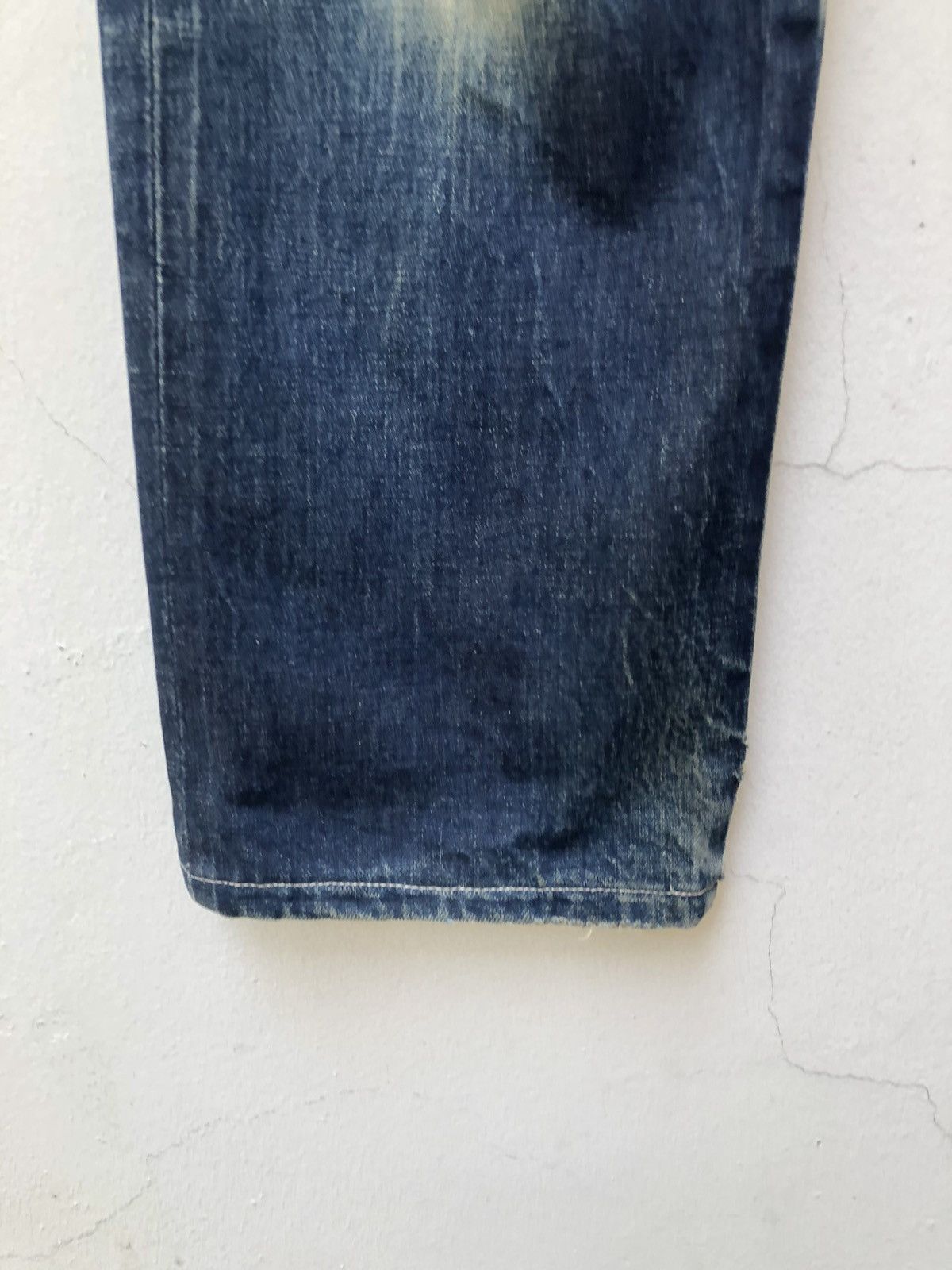 Jean Paul Gaultier × Vintage Vintage Gaultier Jeans Rips Mud Denim Dirty Selvedge Jeans Size US 29 - 11 Thumbnail