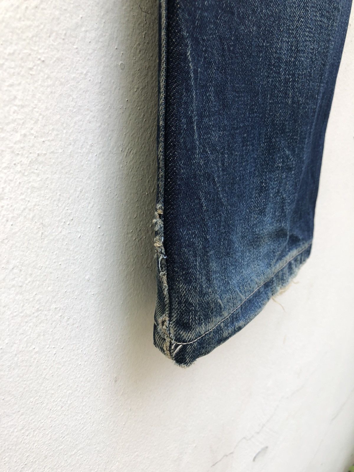 Jean Paul Gaultier × Vintage Vintage Gaultier Jeans Rips Mud Denim Dirty Selvedge Jeans Size US 29 - 20 Thumbnail