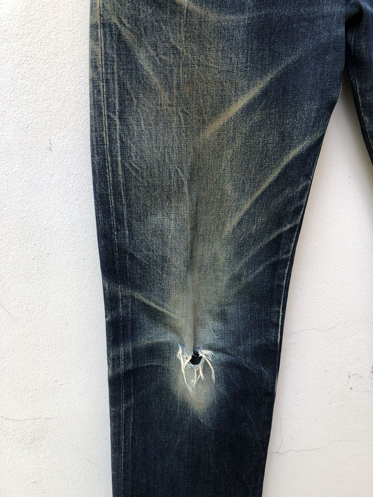 Jean Paul Gaultier × Vintage Vintage Gaultier Jeans Rips Mud Denim Dirty Selvedge Jeans Size US 29 - 10 Thumbnail