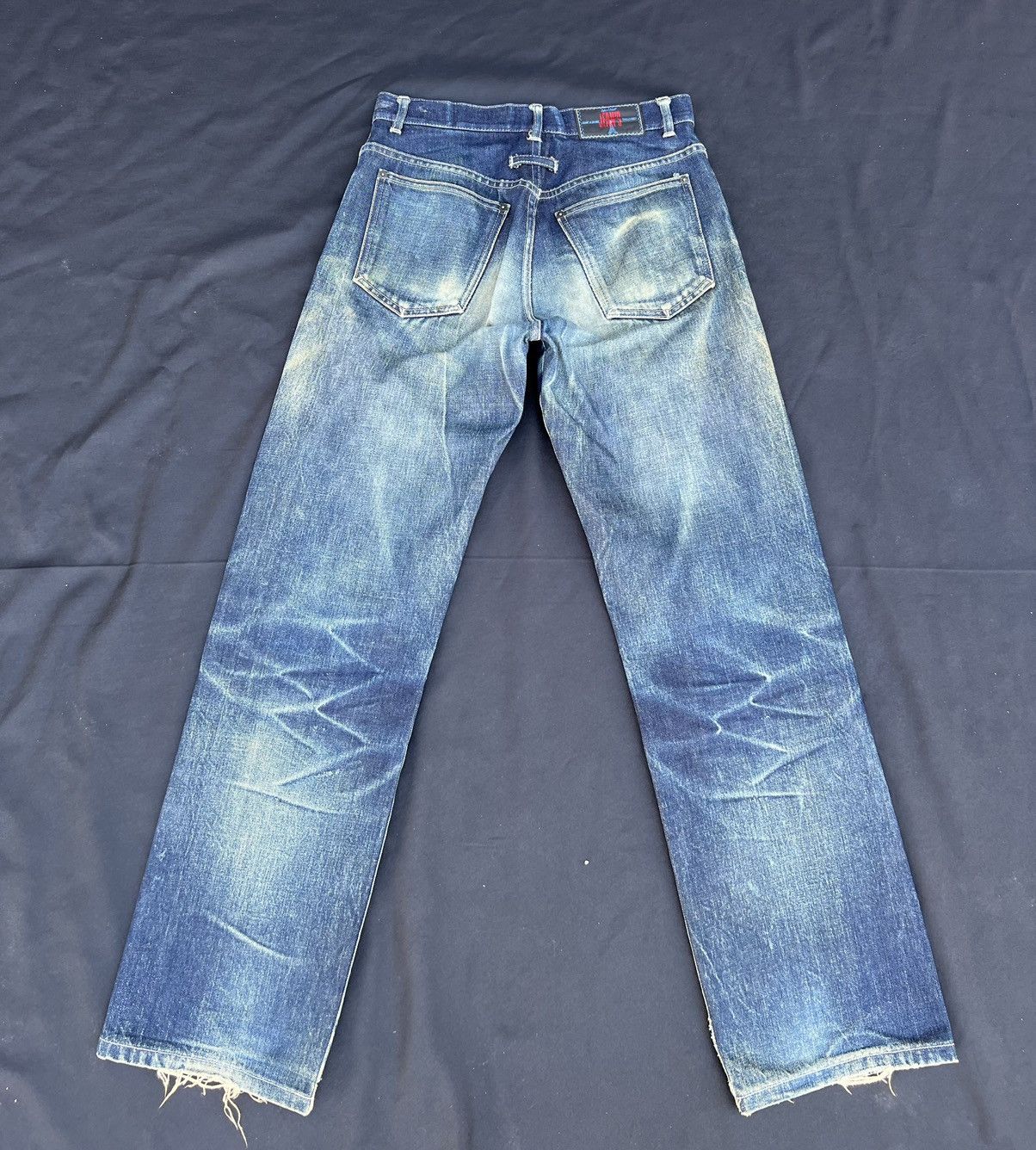 Jean Paul Gaultier × Vintage Vintage Gaultier Jeans Rips Mud Denim Dirty Selvedge Jeans Size US 29 - 5 Thumbnail