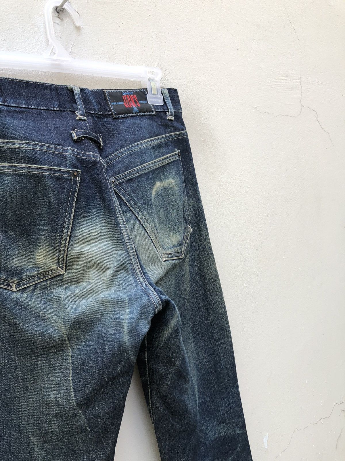 Jean Paul Gaultier × Vintage Vintage Gaultier Jeans Rips Mud Denim Dirty Selvedge Jeans Size US 29 - 16 Thumbnail