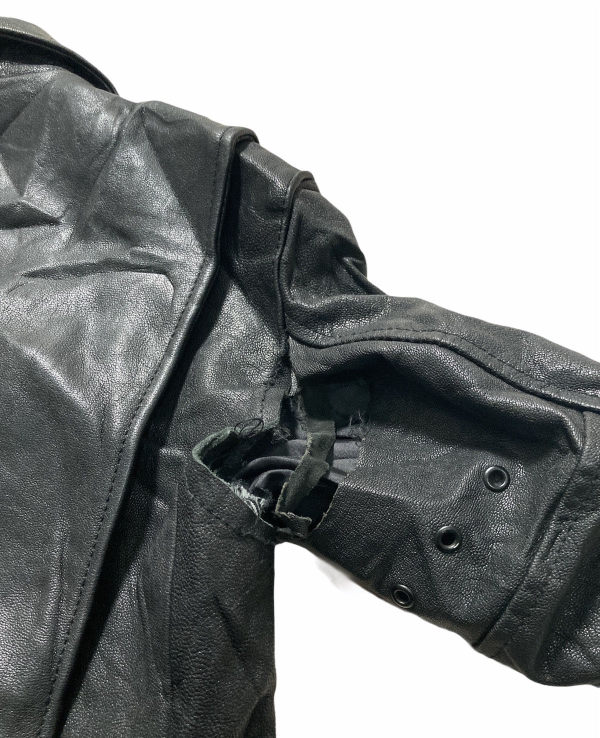 Japanese Brand DISTRESSED MIDAS DOUBLE COLLAR LEATHER JACKET Size US S / EU 44-46 / 1 - 9 Thumbnail