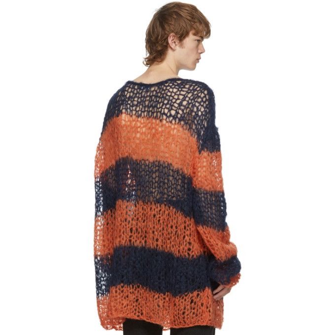 Raf Simons Raf Simons Mohair Stripe Punk Sweater Size US S / EU 44-46 / 1 - 2 Thumbnail